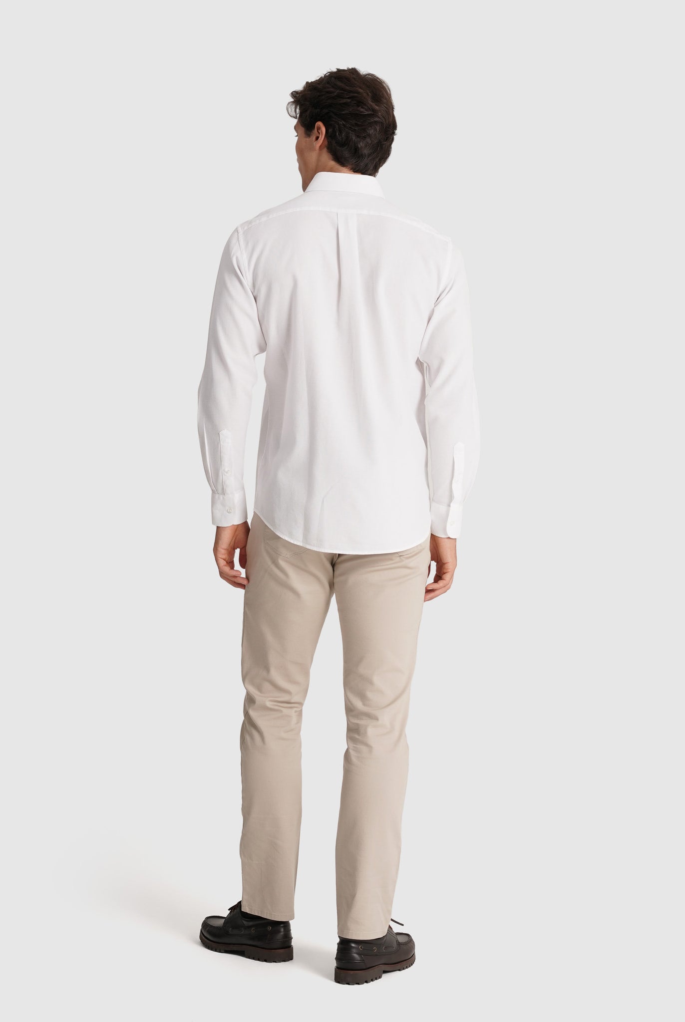 CAMISA ALGODÃO BRANCA MANGA COMPRIDA REGULAR FIT MR. BLUE