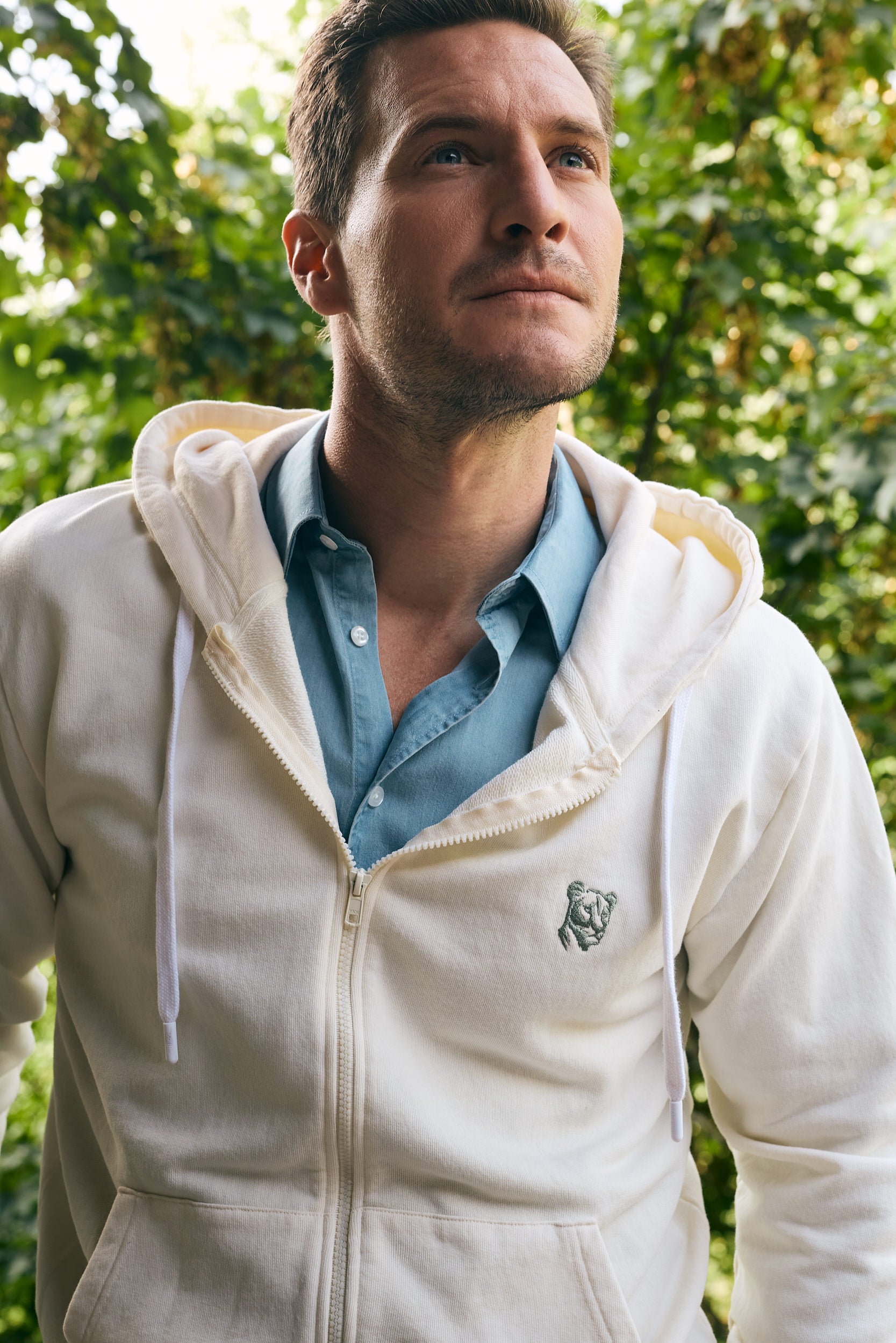 HOODIE ALGODÃO CRU MANGA COMPRIDA REGULAR FIT MR. BLUE