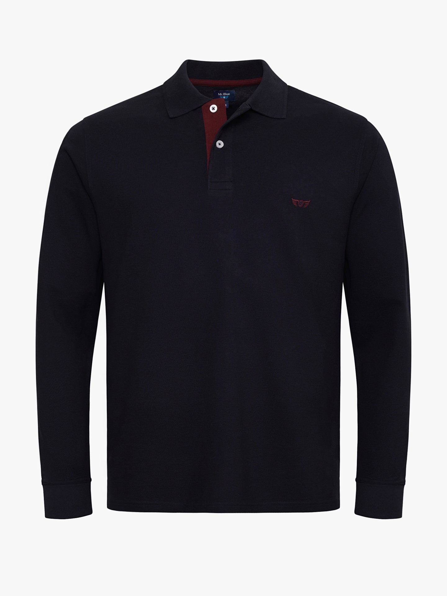 POLO AZUL MANGA COMPRIDA REGULAR FIT MR. BLUE