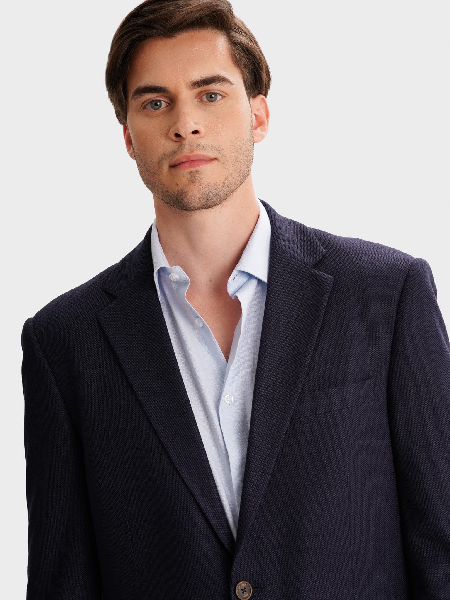 BLAZER OUTROS AZUL MANGA COMPRIDA REGULAR FIT MR. BLUE