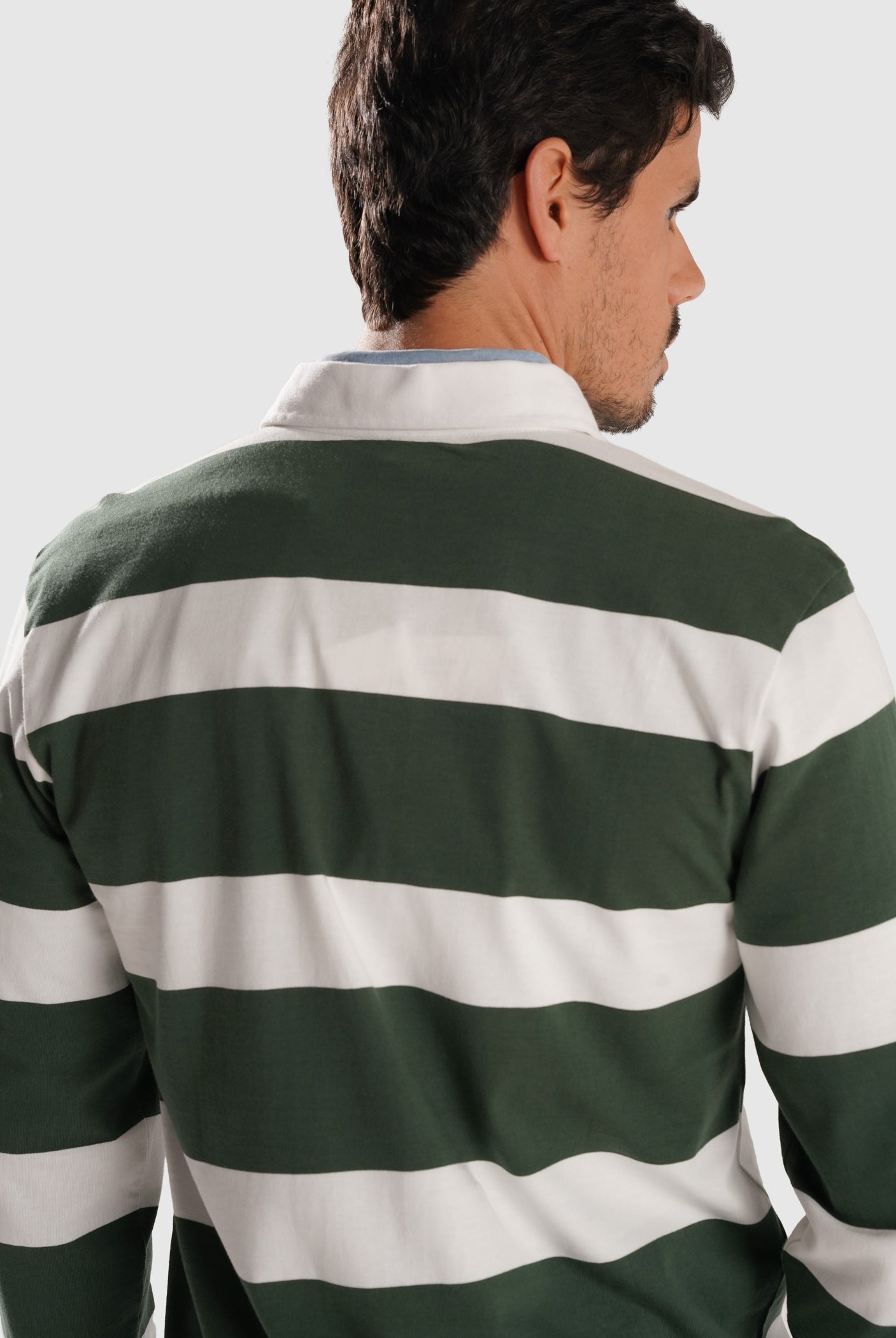 RUGBIE ALGODÃO VERDE MANGA COMPRIDA REGULAR FIT MR. BLUE