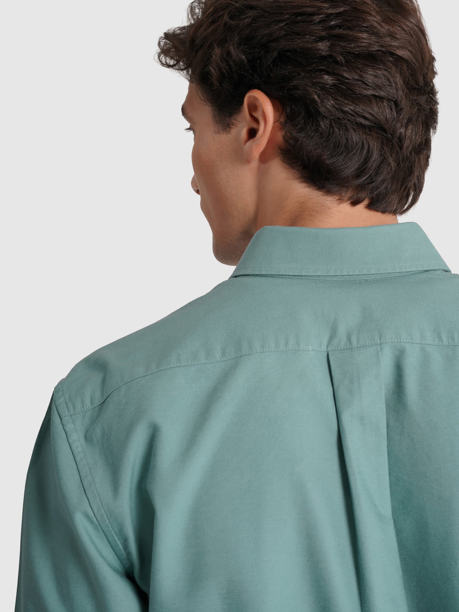 CAMISA ALGODÃO VERDE MANGA COMPRIDA REGULAR FIT MR. BLUE