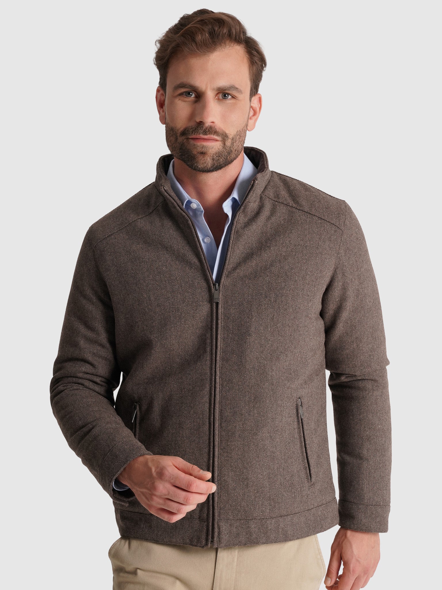 BLUSÃO CASTANHO REGULAR FIT MR. BLUE