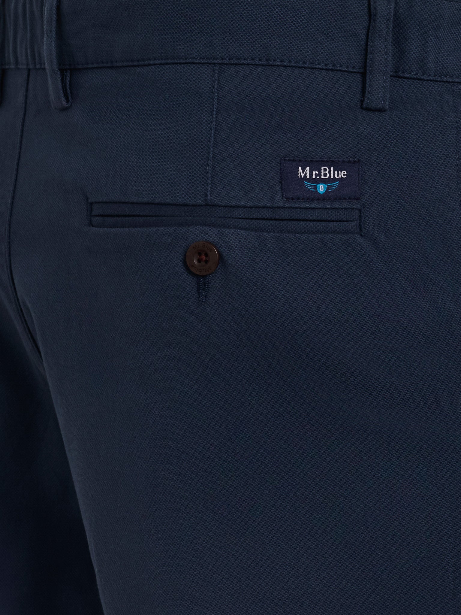 CALÇAS ALGODÃO AZUIS REGULAR FIT MR. BLUE