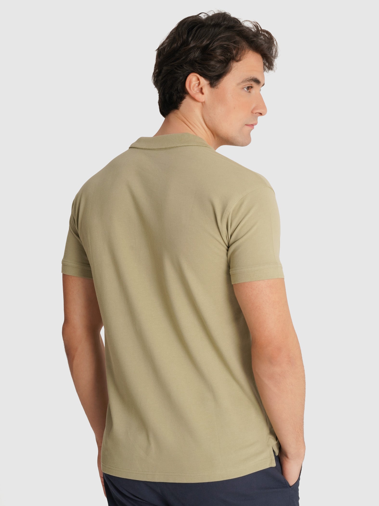 POLO VERDE MANGA CURTA REGULAR FIT MR. BLUE