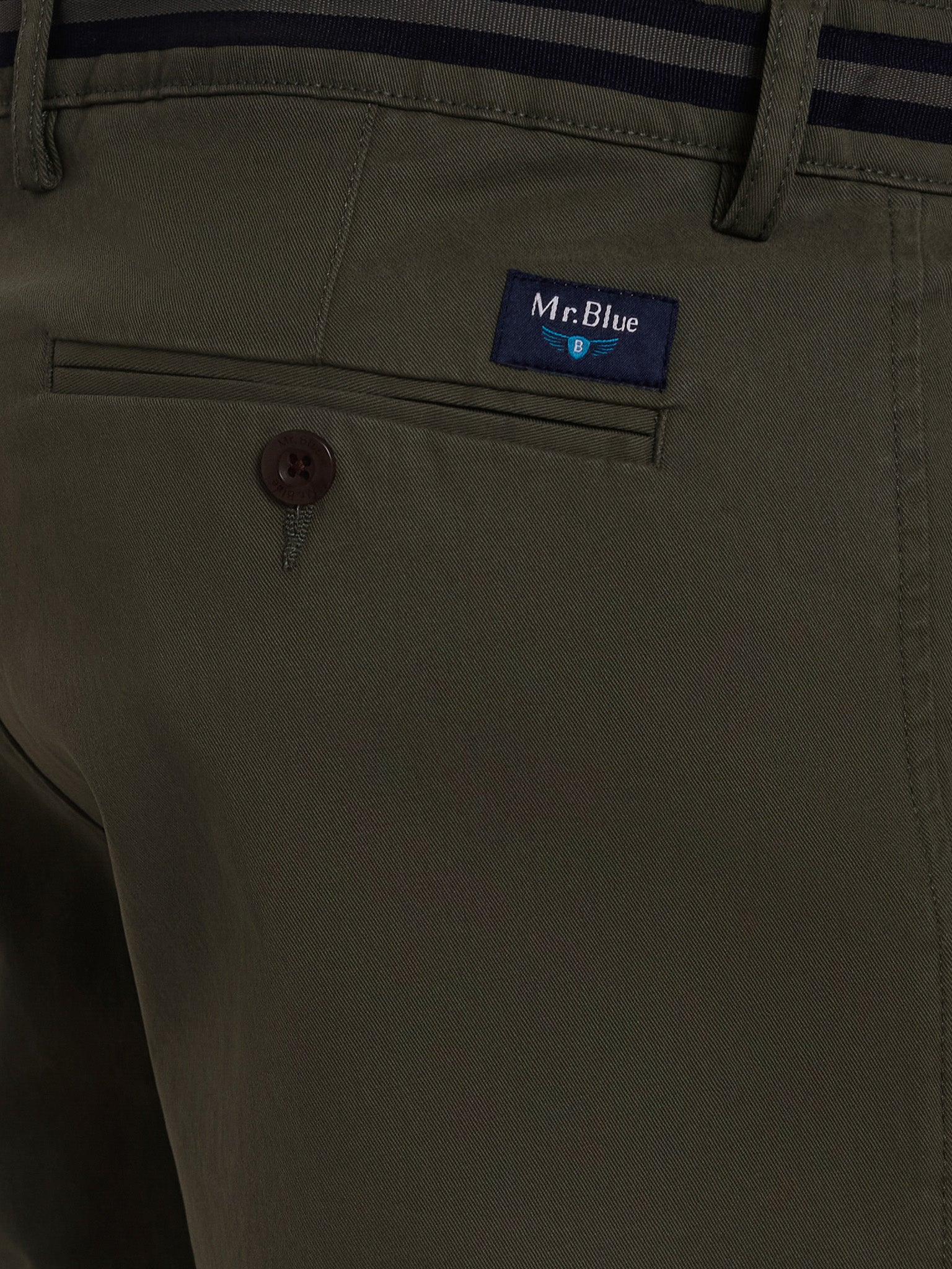 CALÇAS ALGODÃO VERDES REGULAR FIT MR. BLUE