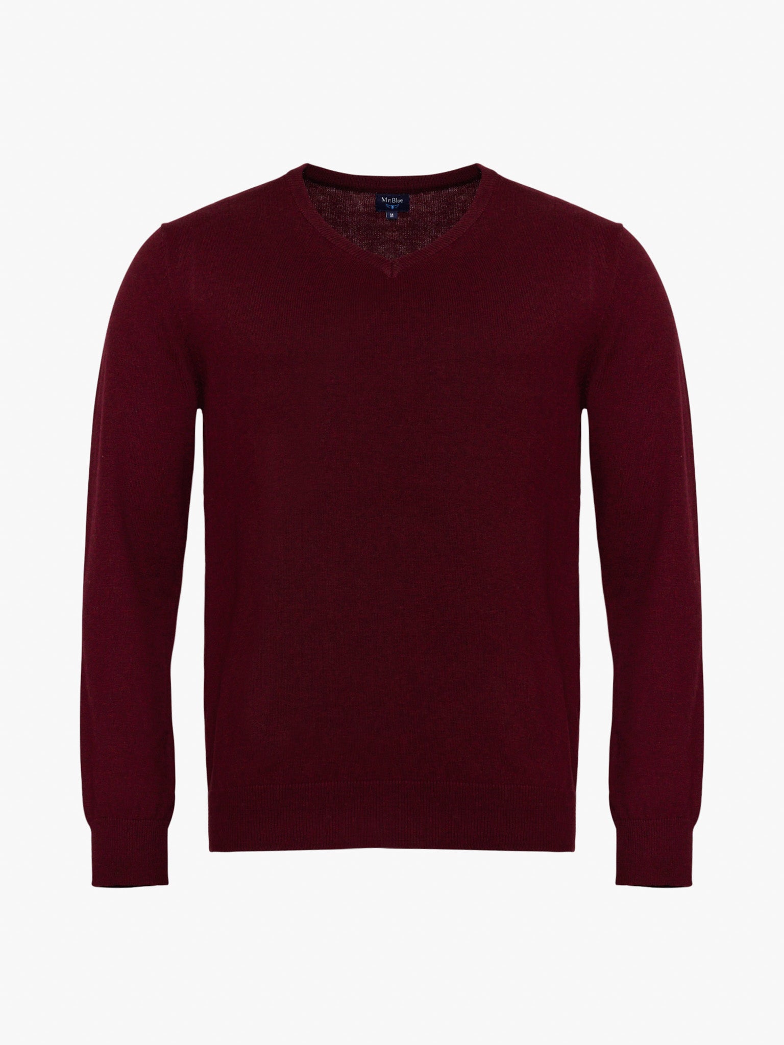 PULLOVER CAXEMIRA BORDEAUX MANGA COMPRIDA REGULAR FIT MR. BLUE