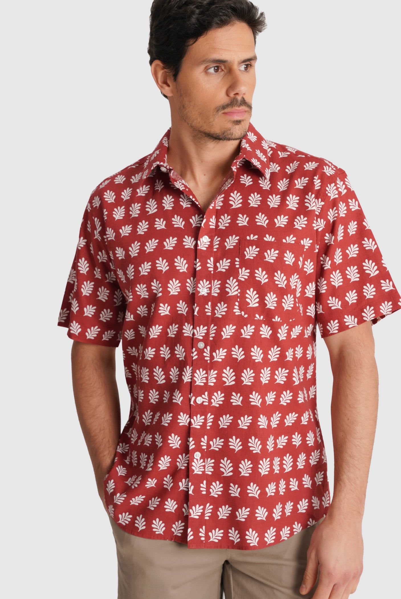 CAMISA ROSA MANGA CURTA REGULAR FIT MR. BLUE