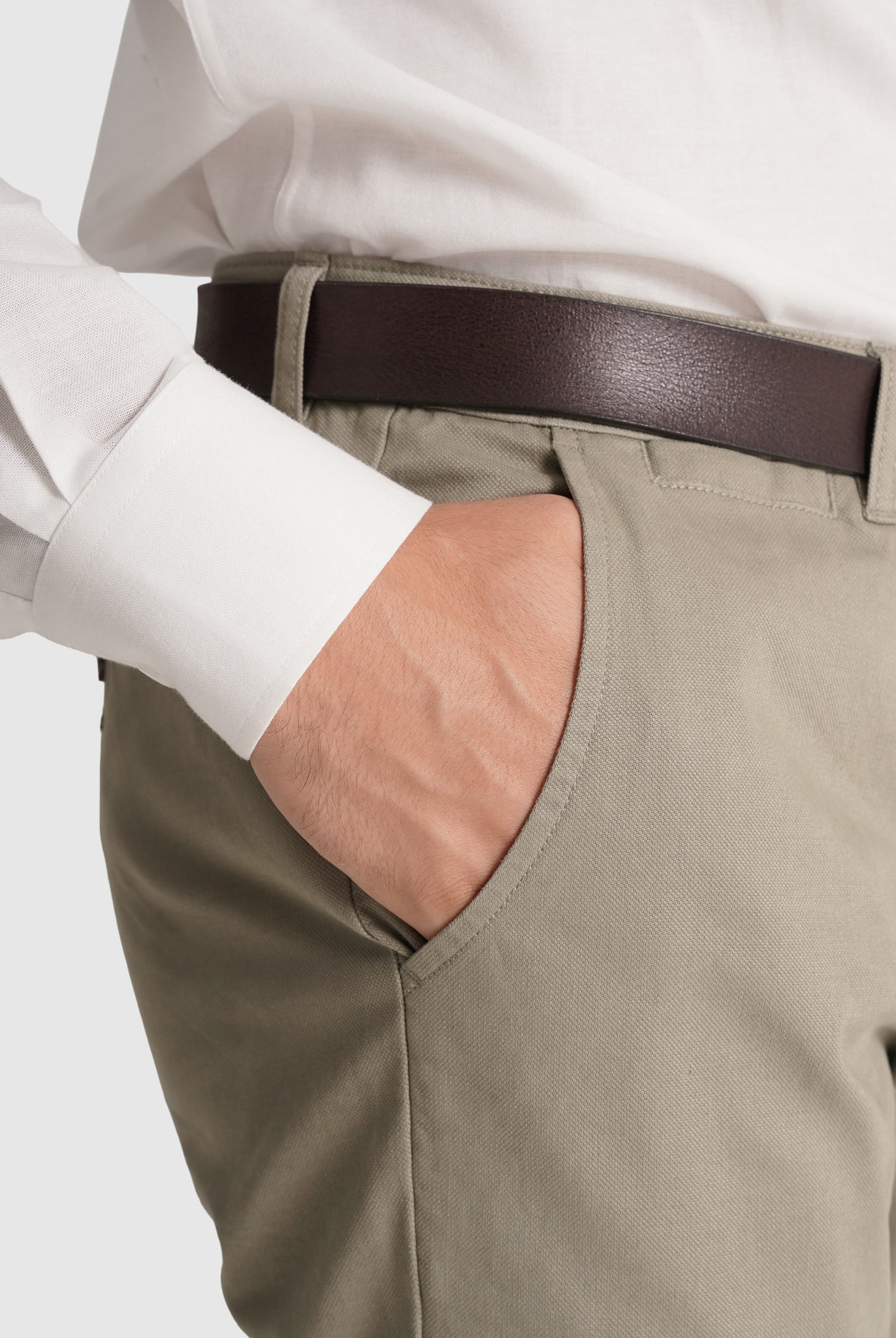 Calça Algodão Verdes Regular Fit Mr. Blue