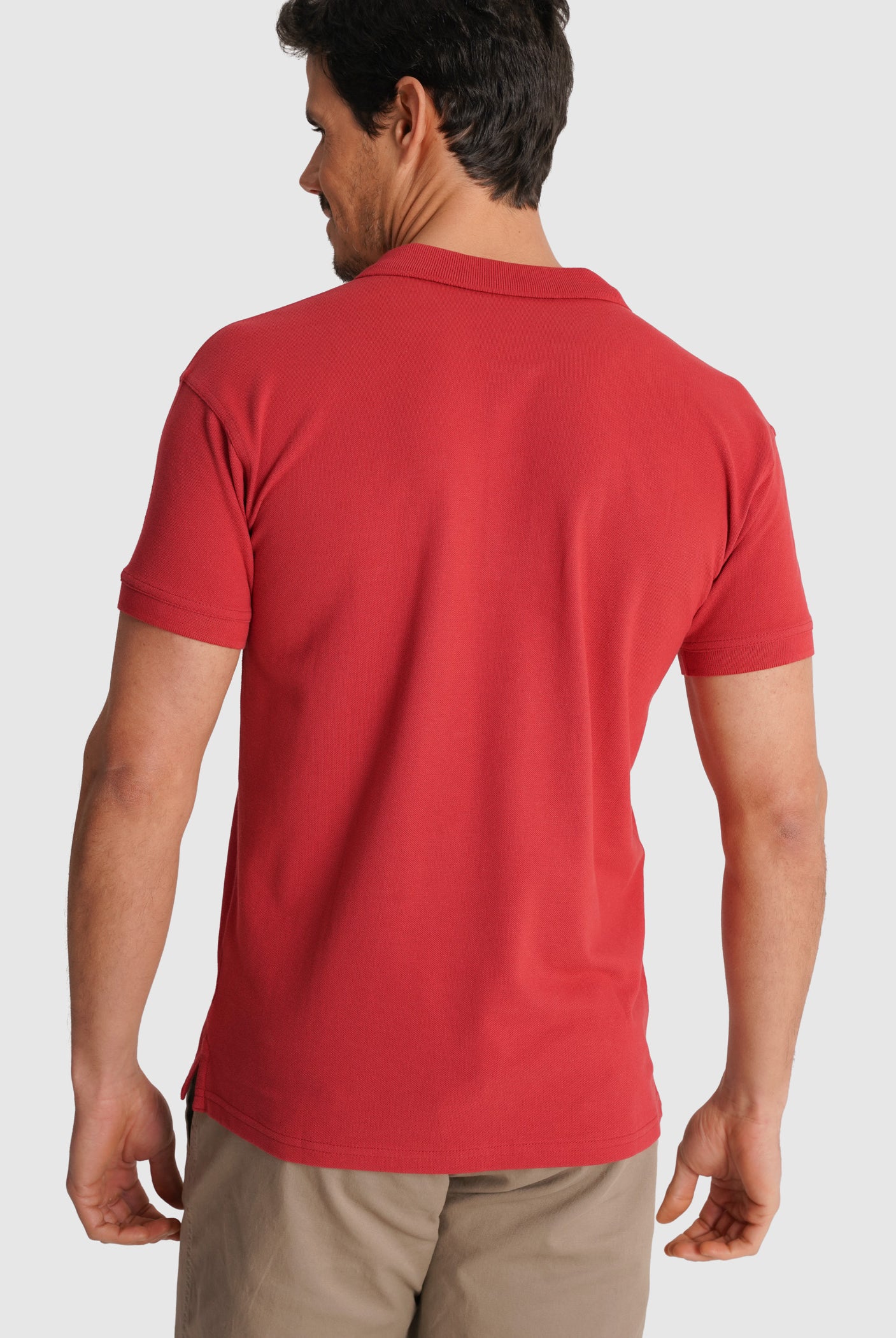 POLO PIQUET VERMELHO MANGA CURTA REGULAR FIT MR. BLUE