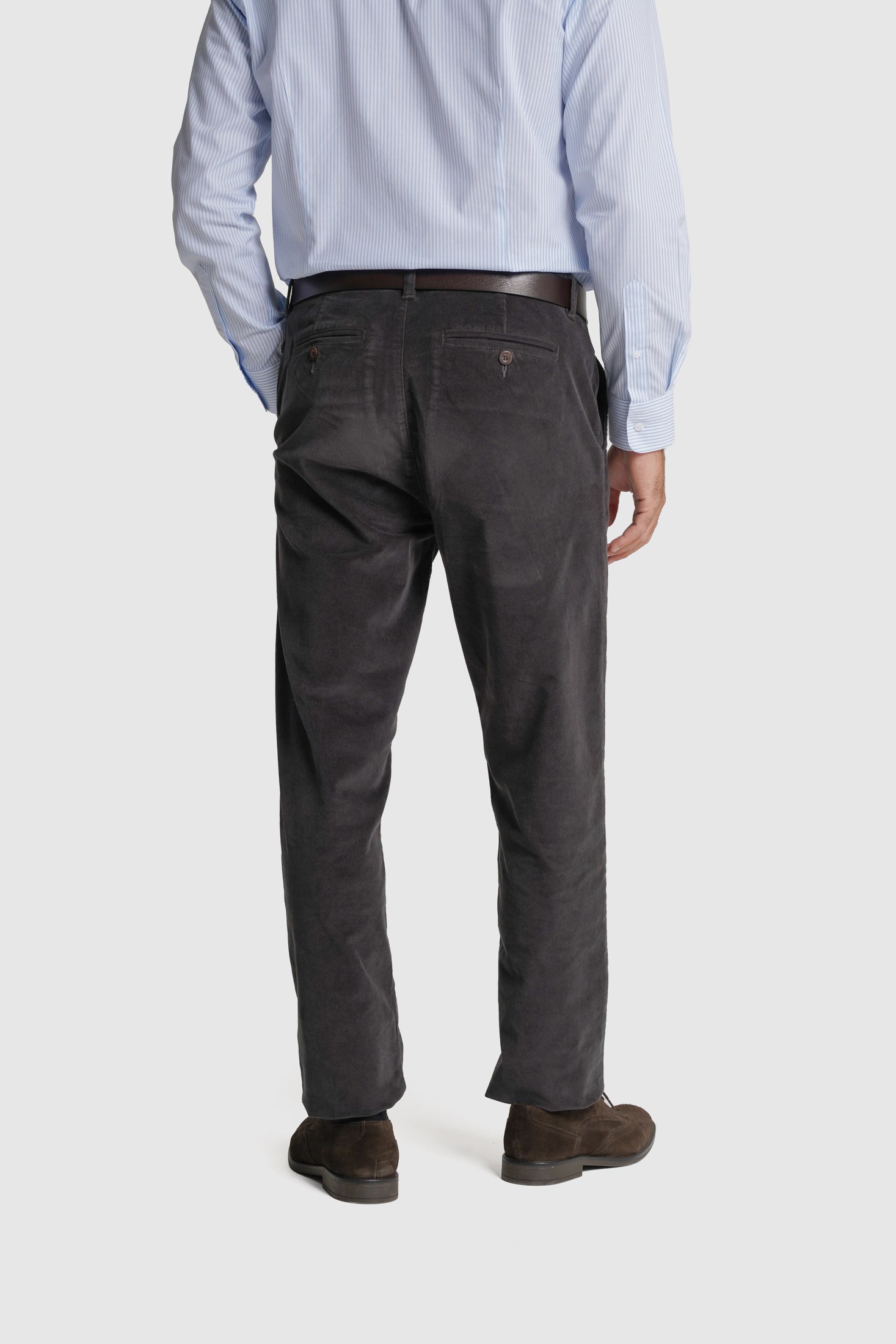 CALÇAS ALGODÃO CLASSIC FIT CINZENTAS LISAS MR. BLUE