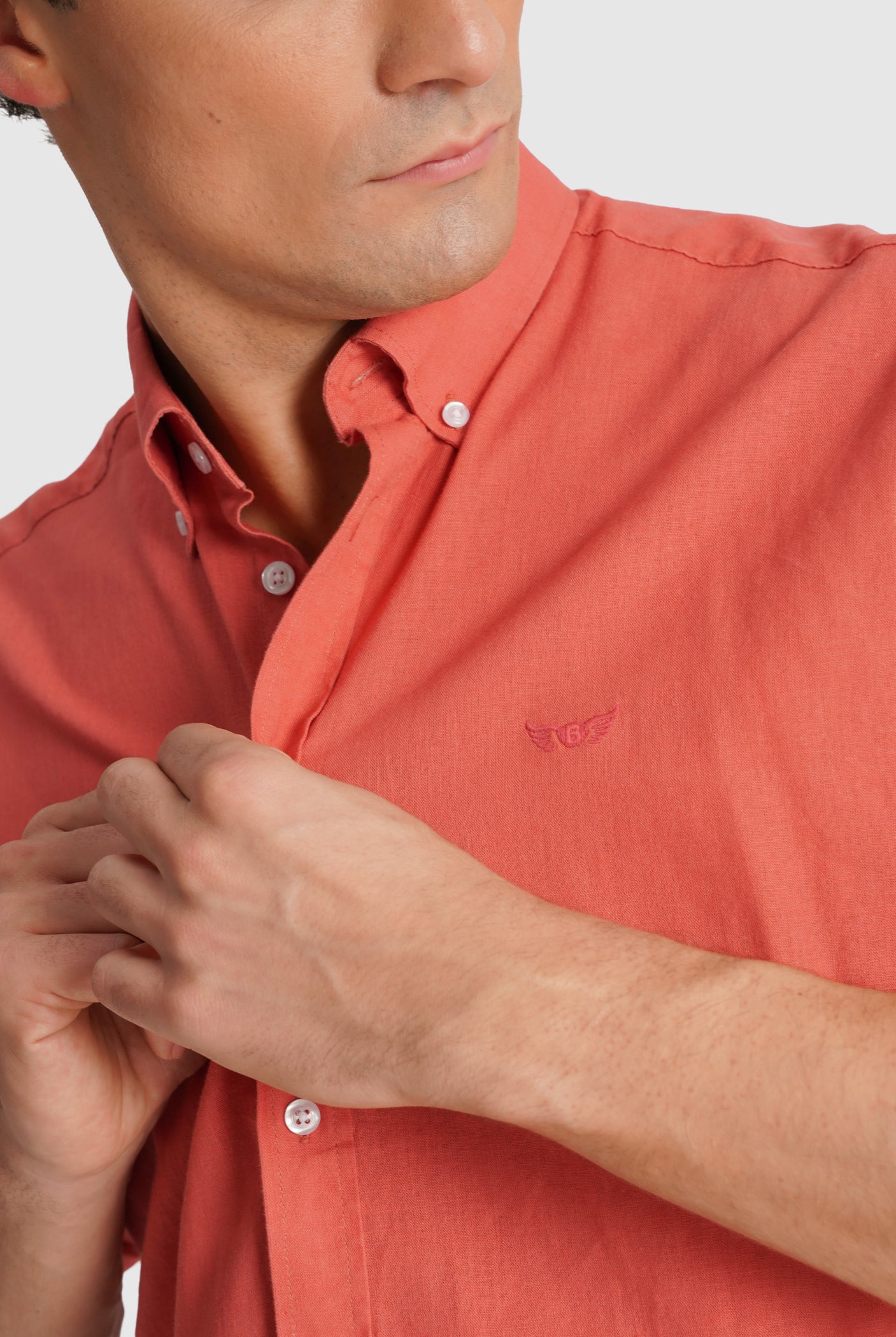 CAMISA ROSA MANGA COMPRIDA REGULAR FIT MR. BLUE