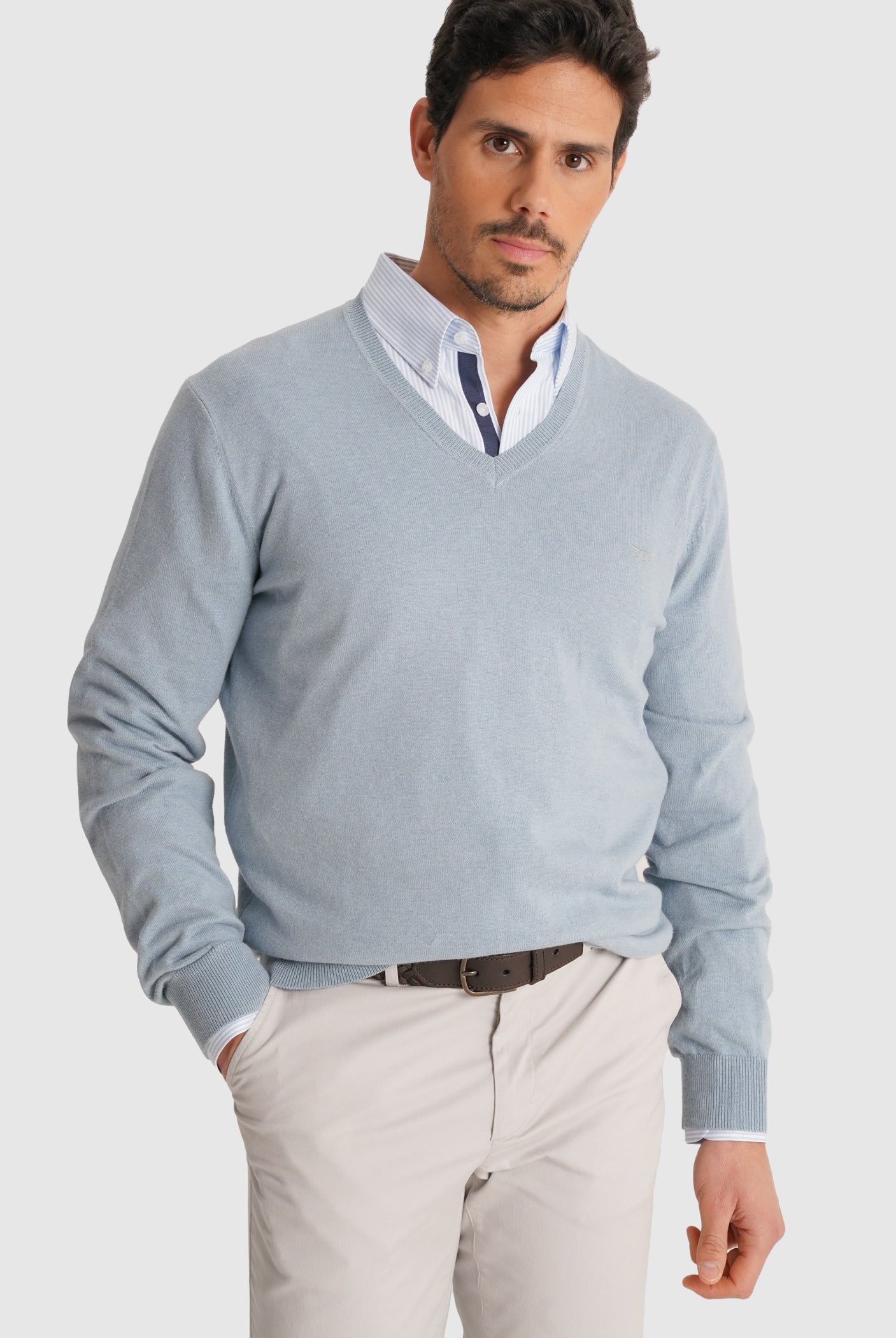 PULLOVER AZUL REGULAR FIT MR. BLUE