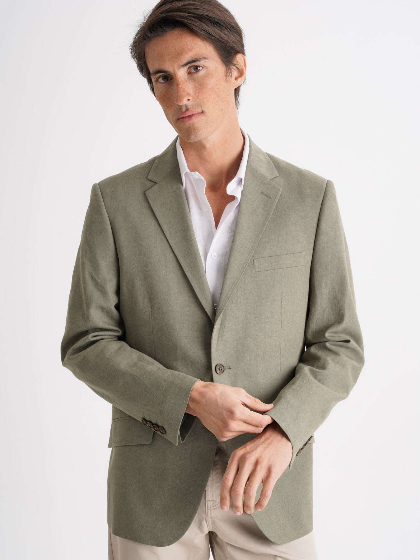 Mr. Blue Blazer Lino Verde