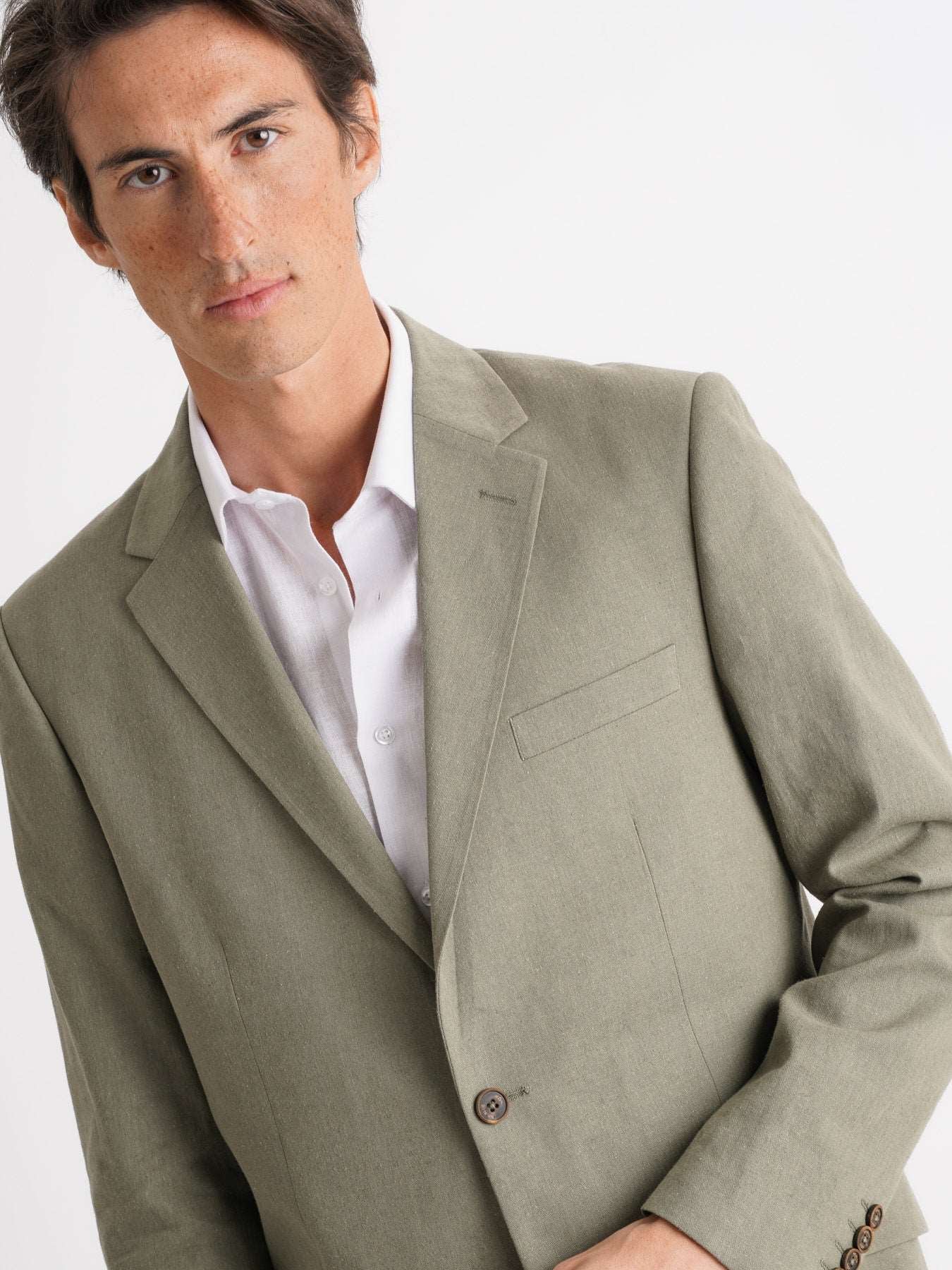 Mr. Blue Blazer Lino Verde