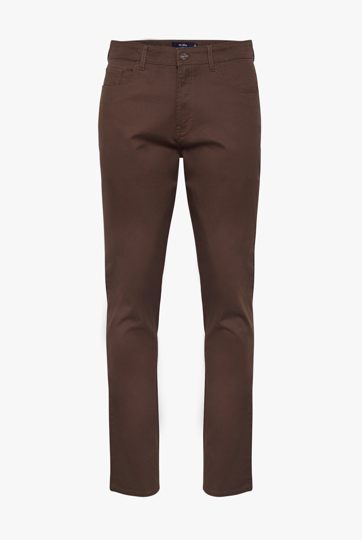 Calça Algodão Castanhas Slim Fit Mr. Blue