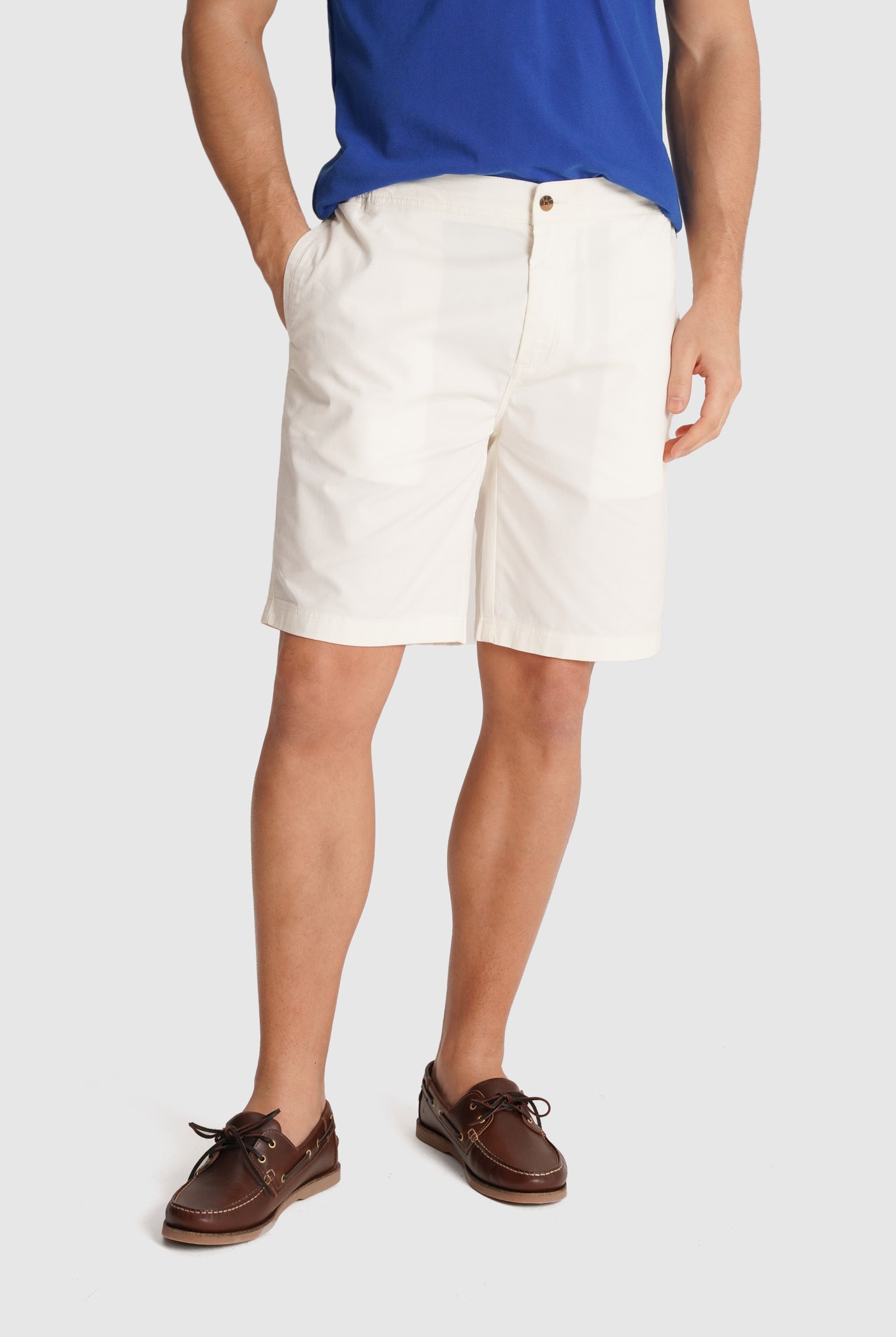 BERMUDA TWILL BRANCOS REGULAR FIT MR. BLUE