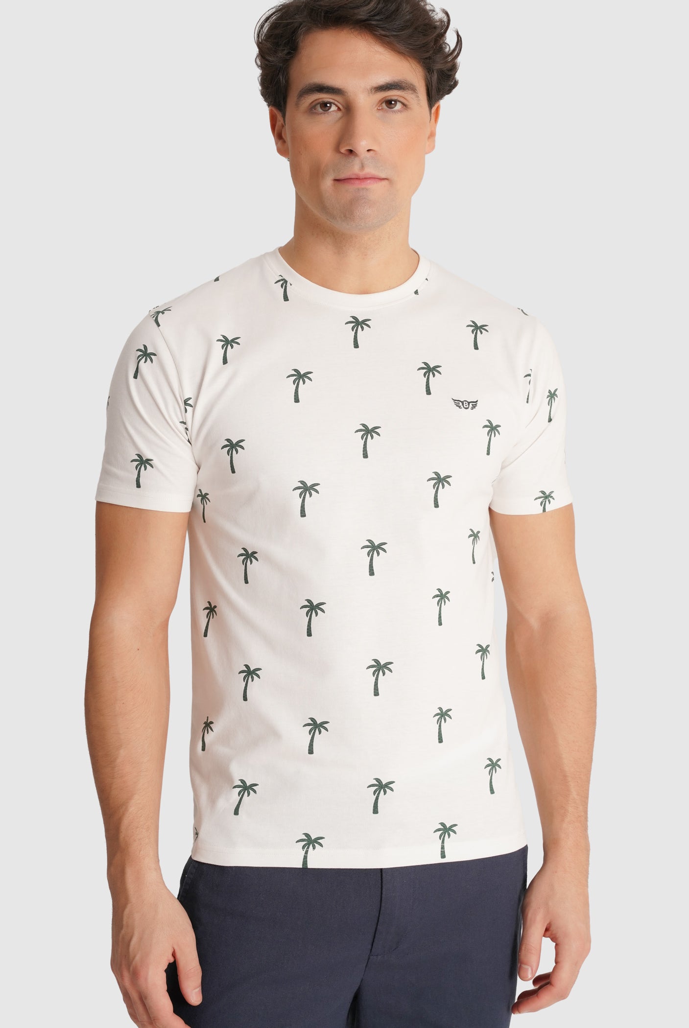 T-SHIRT CRU MANGA CURTA REGULAR FIT MR. BLUE