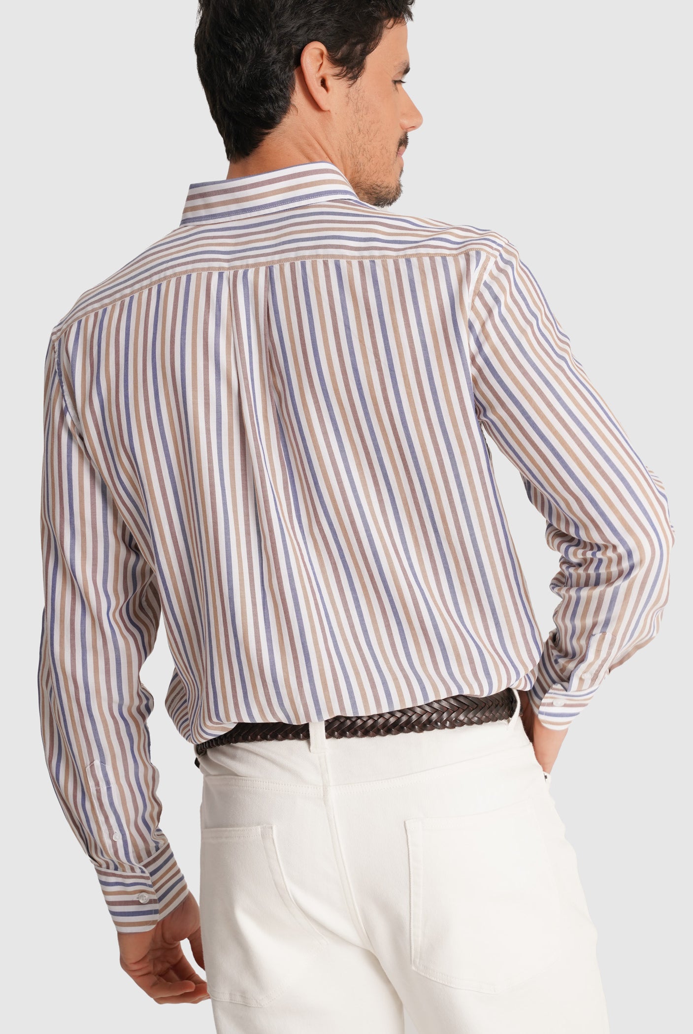 CAMISA OXFORD CASTANHA MANGA COMPRIDA REGULAR FIT MR. BLUE