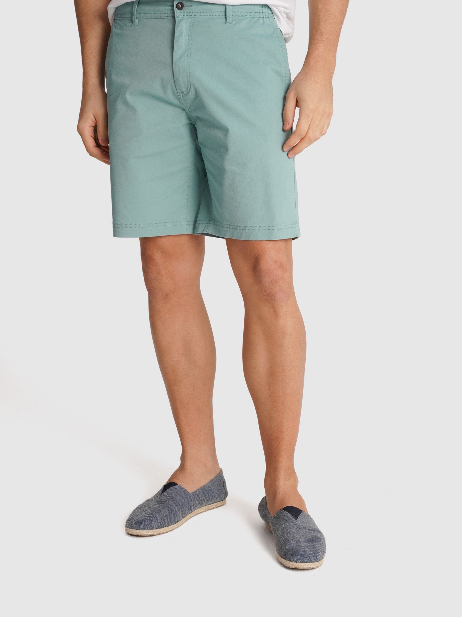 BERMUDA TWILL VERDES REGULAR FIT MR. BLUE