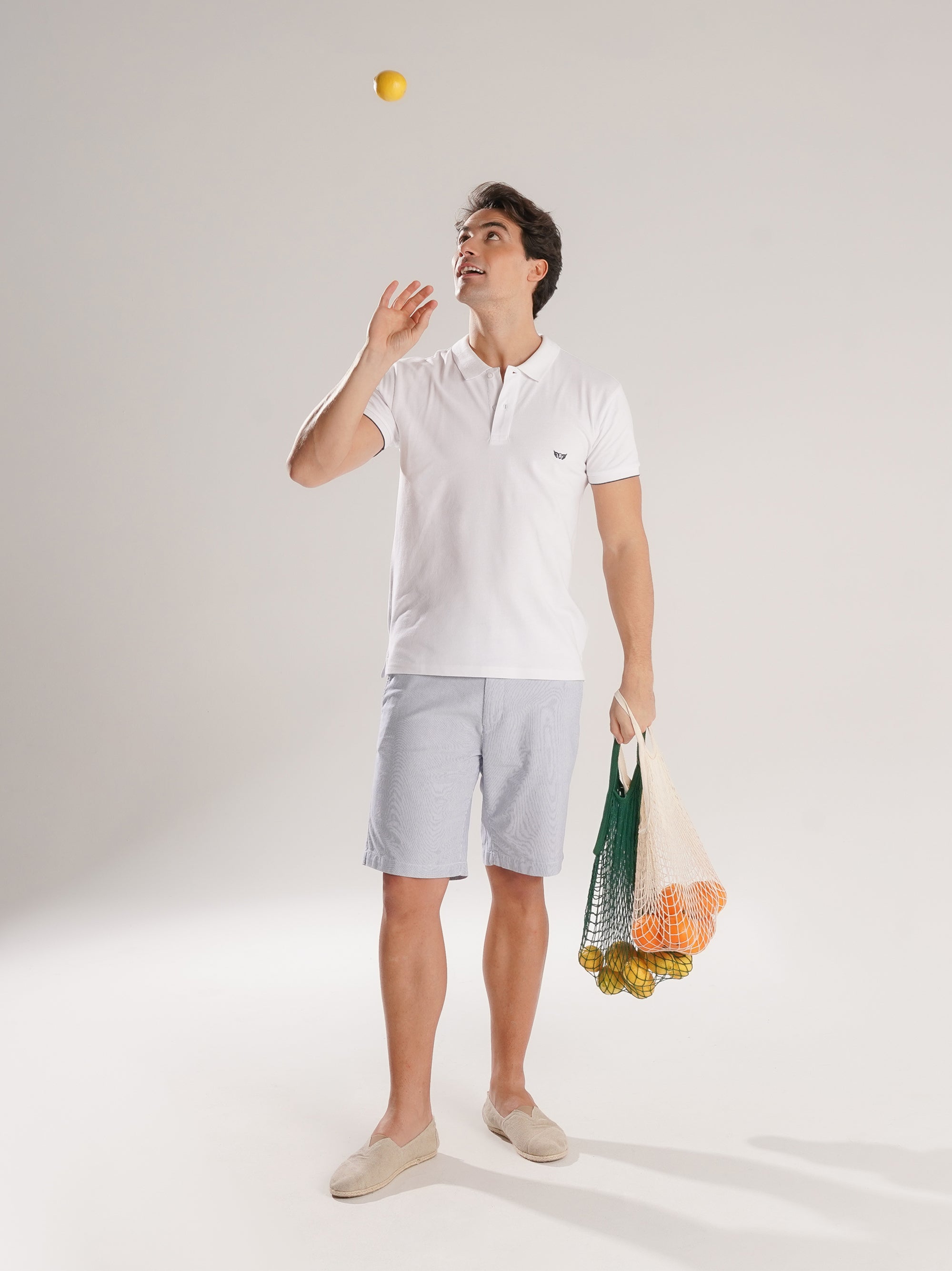 BERMUDA OXFORD AZUIS REGULAR FIT MR. BLUE