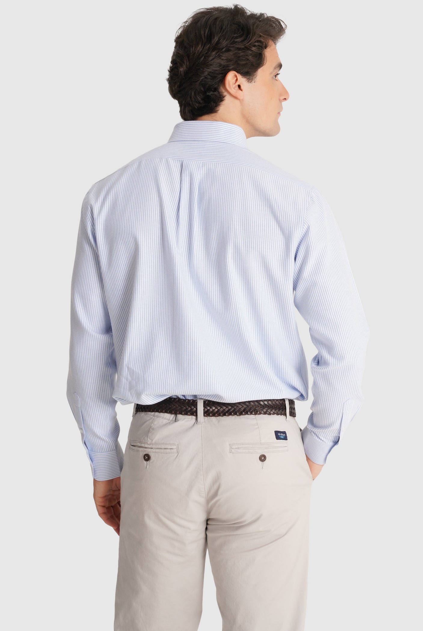 CAMISA AZUL MANGA COMPRIDA REGULAR FIT MR. BLUE
