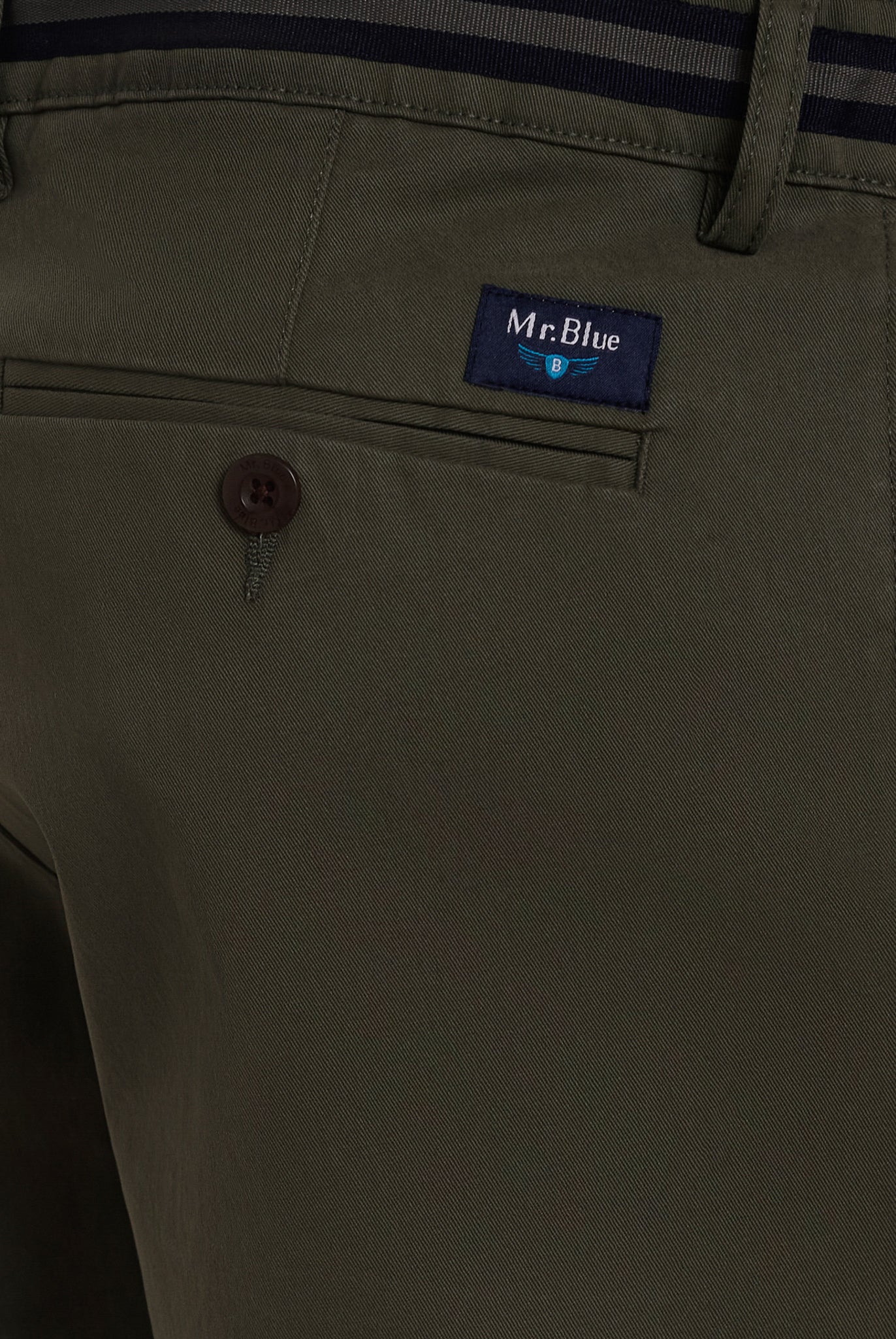 Calça Algodão Verdes Regular Fit Mr. Blue