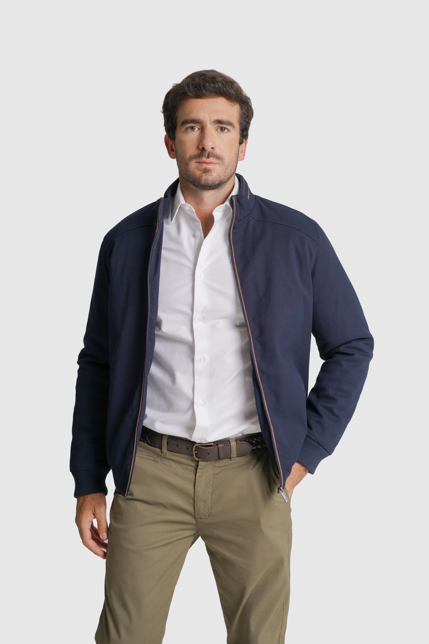 BLUSÃO OUTROS REGULAR FIT AZUL LISO MR. BLUE