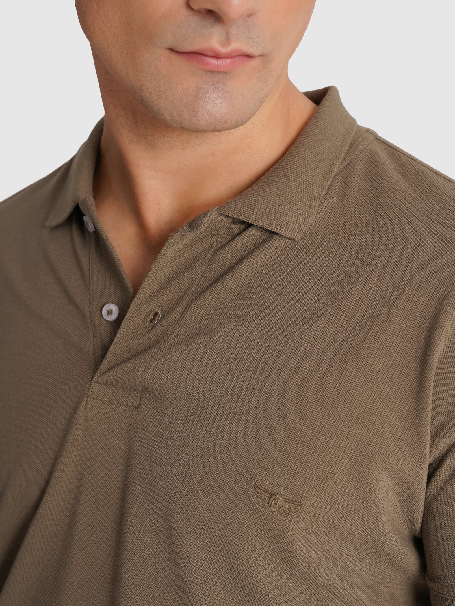 POLO PIQUET VERDE MANGA CURTA REGULAR FIT MR. BLUE