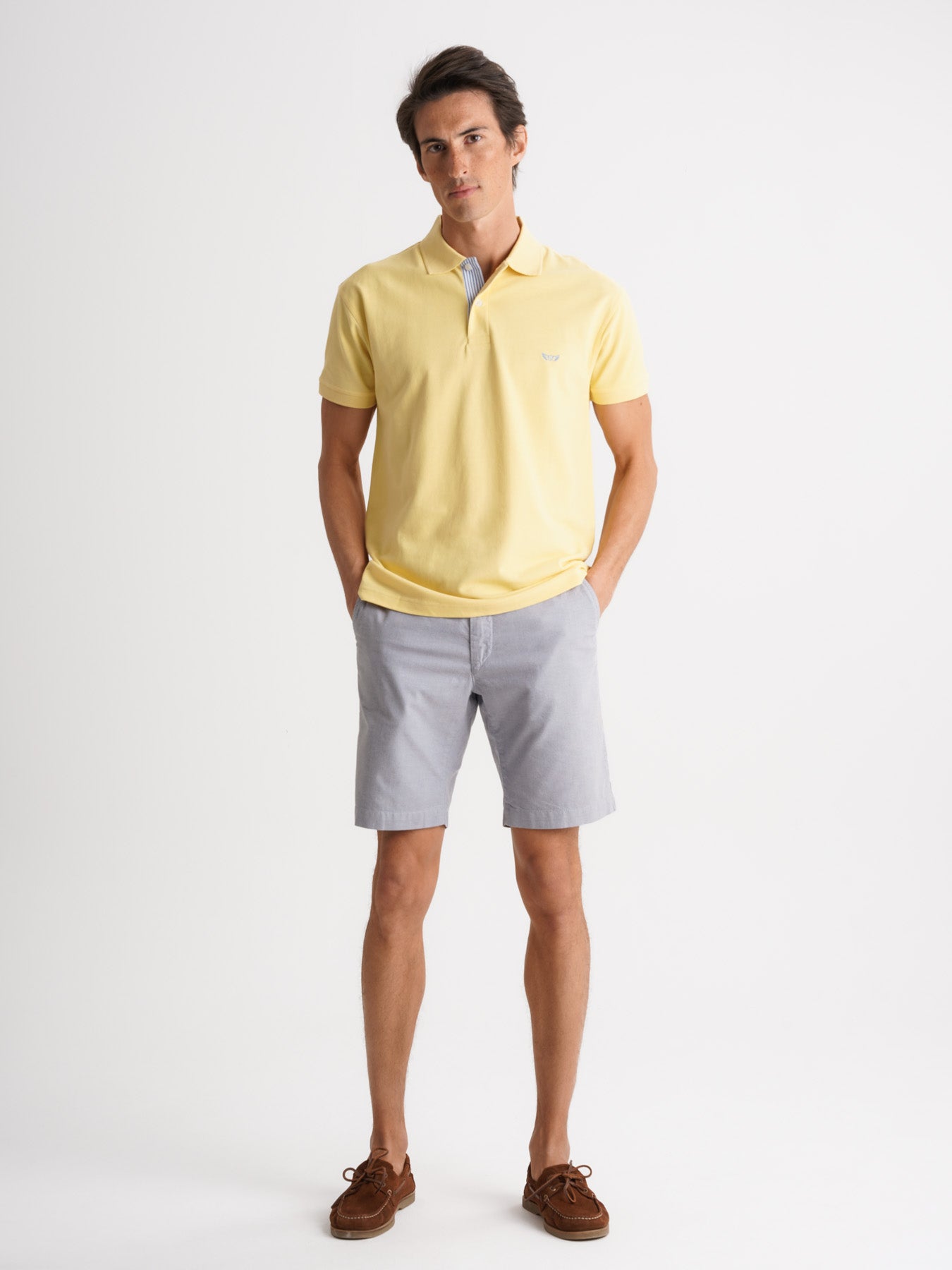 Mr. Blue Regular Fit Yellow Piquet Polo Shirt