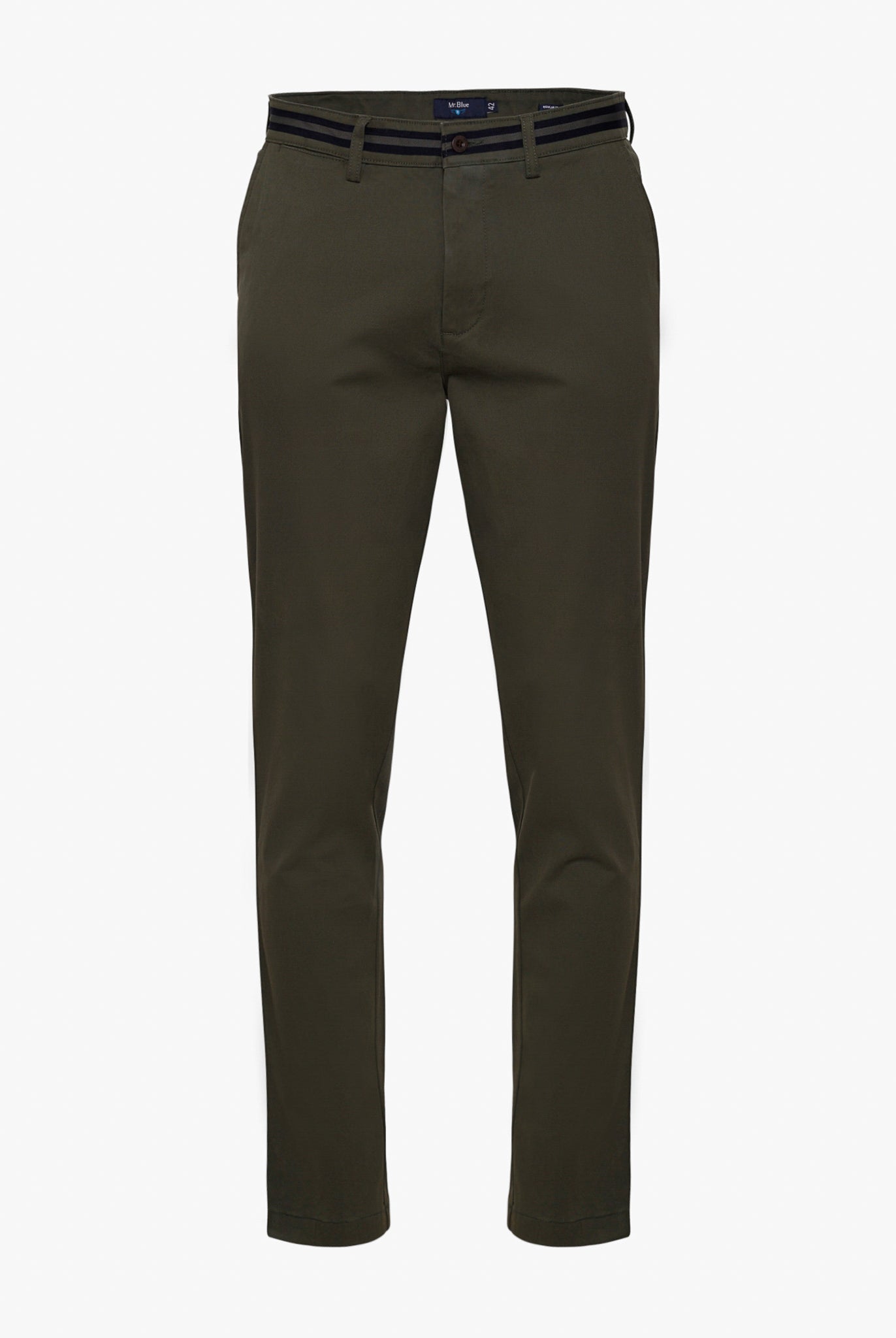 Calça Algodão Verdes Regular Fit Mr. Blue