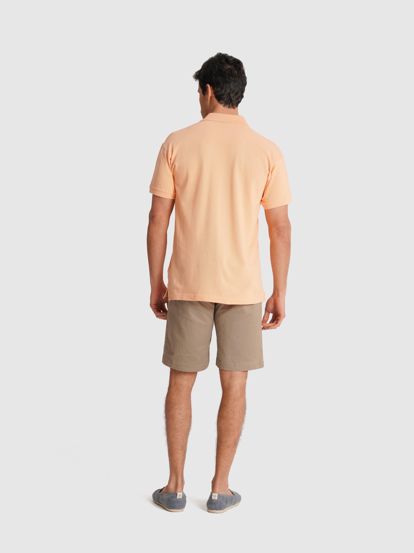 ORANGE PIQUET POLO SHORT SLEEVE REGULAR FIT MR. BLUE