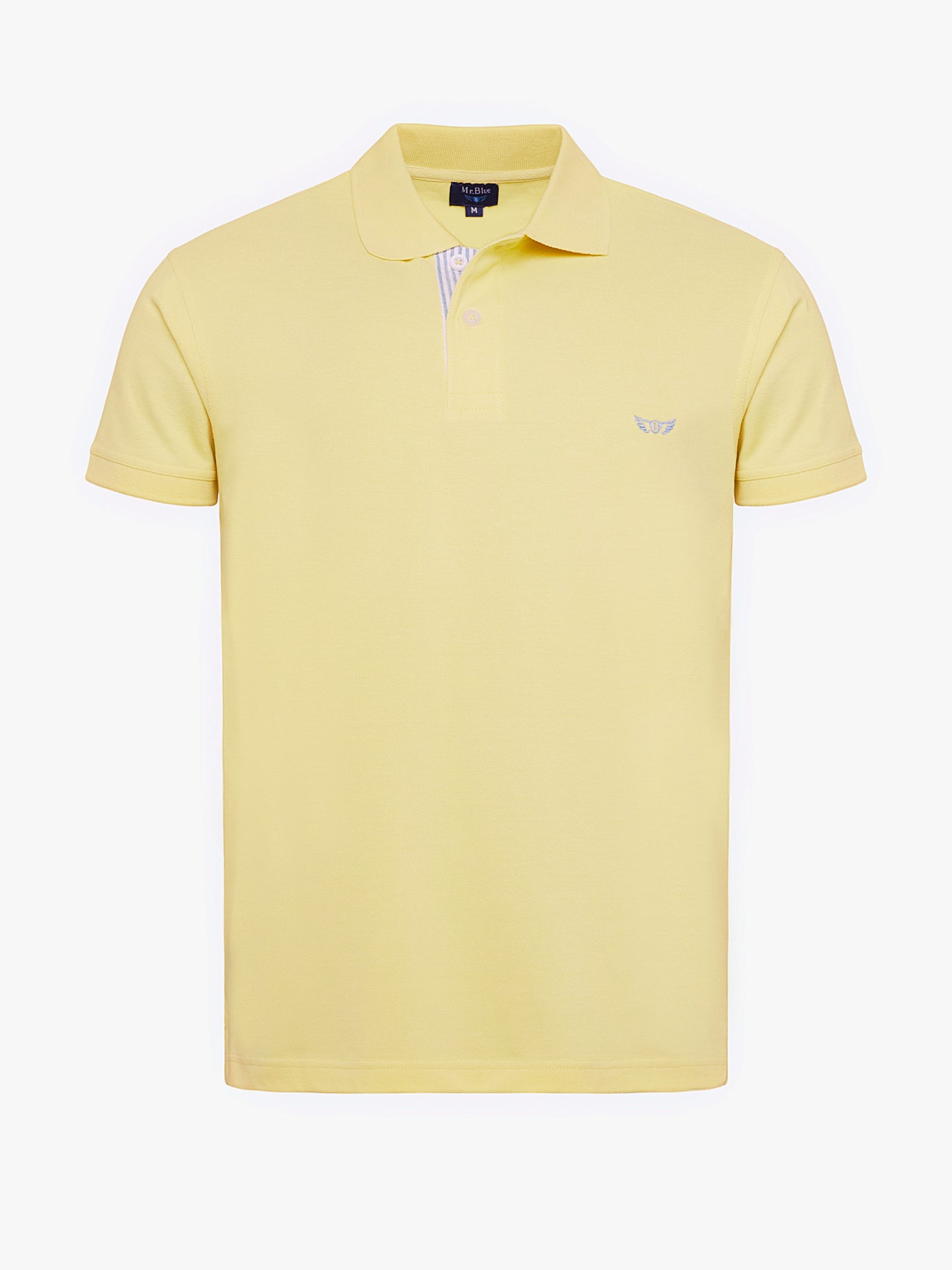 Mr. Blue Regular Fit Yellow Piquet Polo Shirt