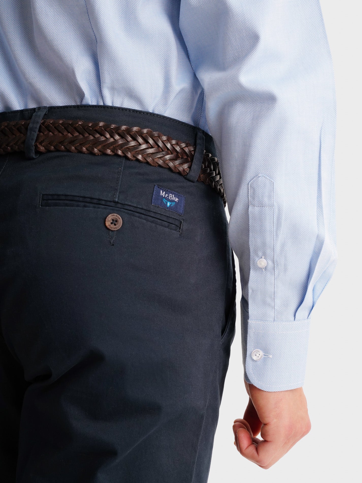 CALÇAS AZUIS SLIM FIT MR. BLUE