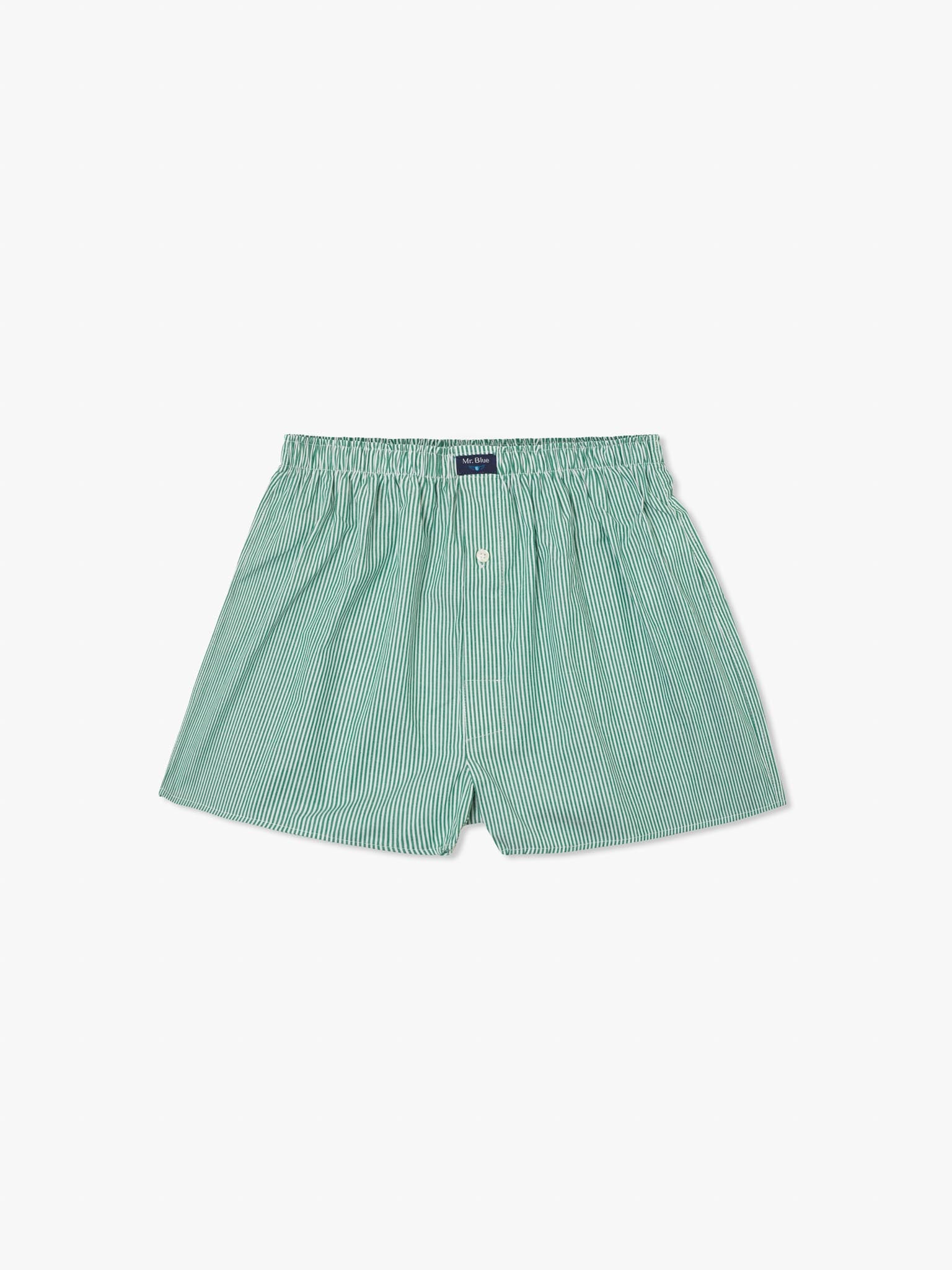 GREEN BOXERS REGULAR FIT MR. BLUE