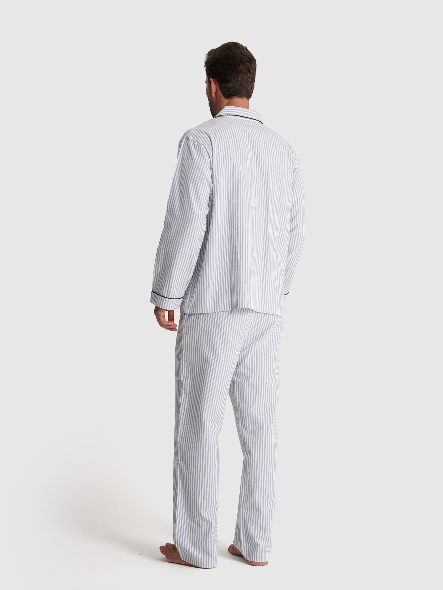PIJAMA ALGODÃO CLASSIC FIT AZUL RISCAS MR. BLUE