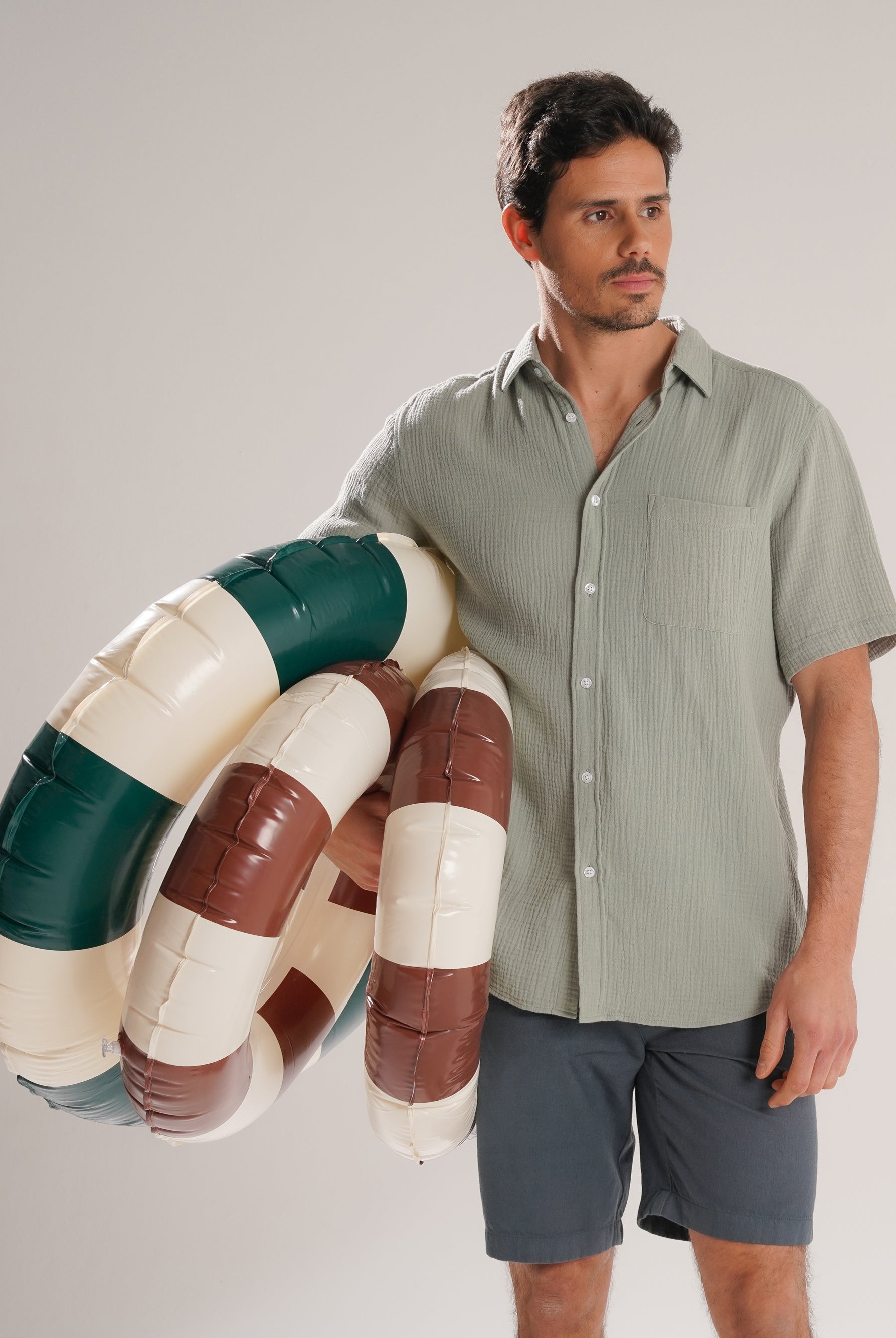 BERMUDA AZUIS REGULAR FIT MR. BLUE