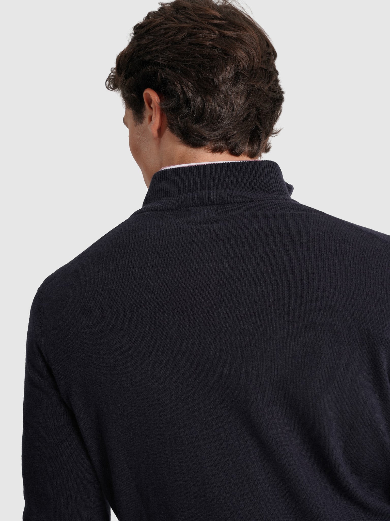 PULLOVER CAXEMIRA REGULAR FIT AZUL LISO MR. BLUE