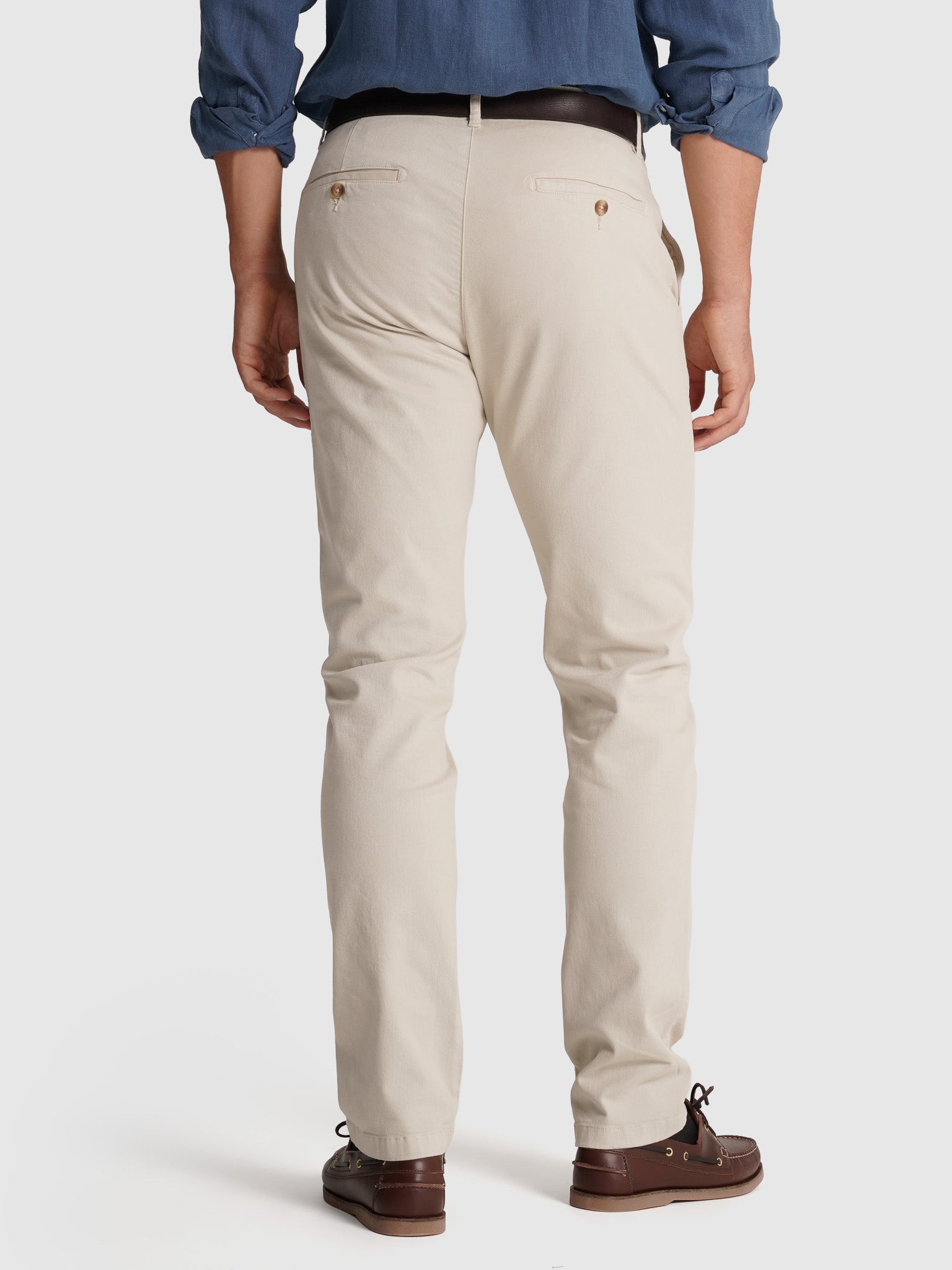 CALÇAS BEGES REGULAR FIT MARK BELLUCCI