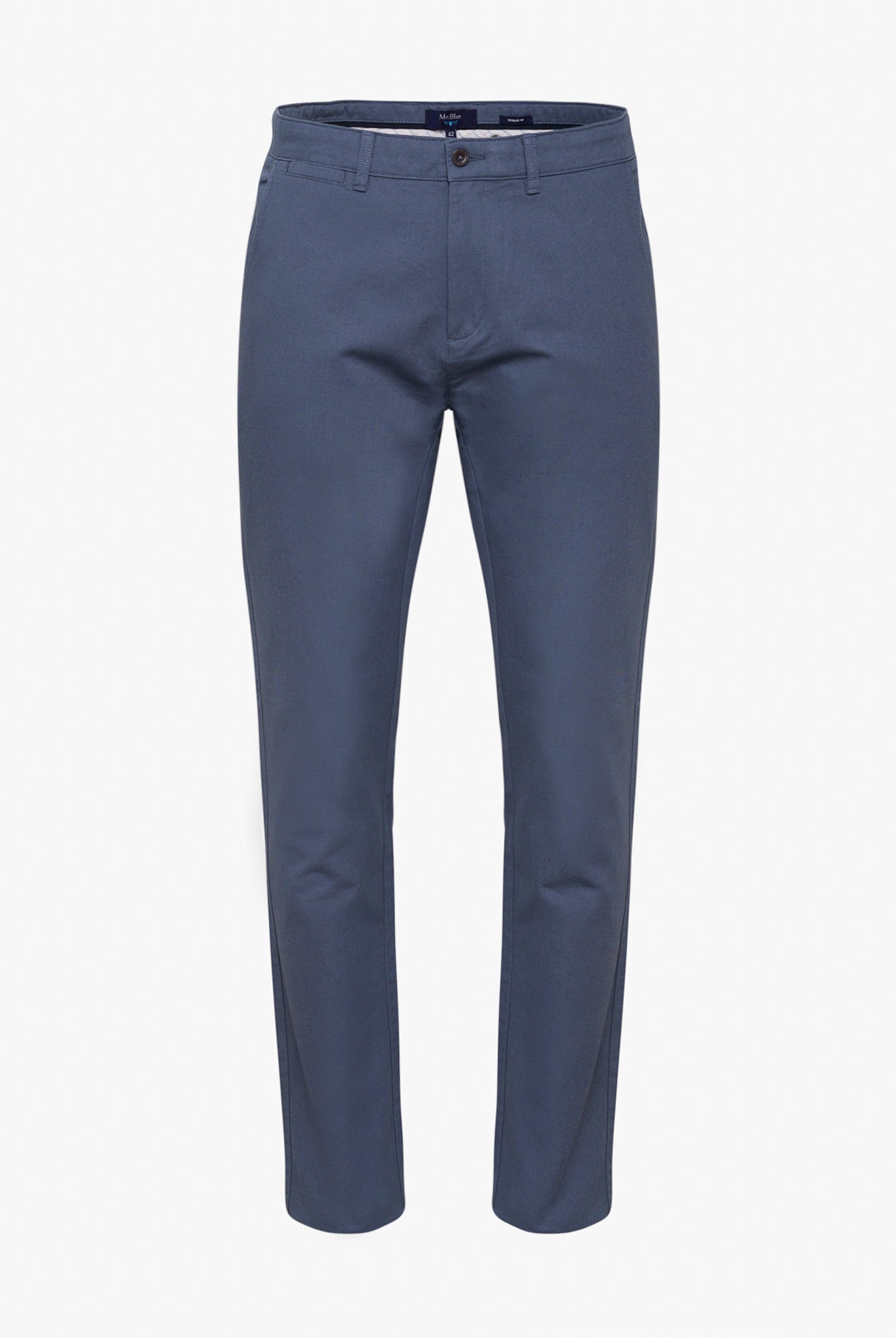 Calça Algodão Azuis Regular Fit Mr. Blue