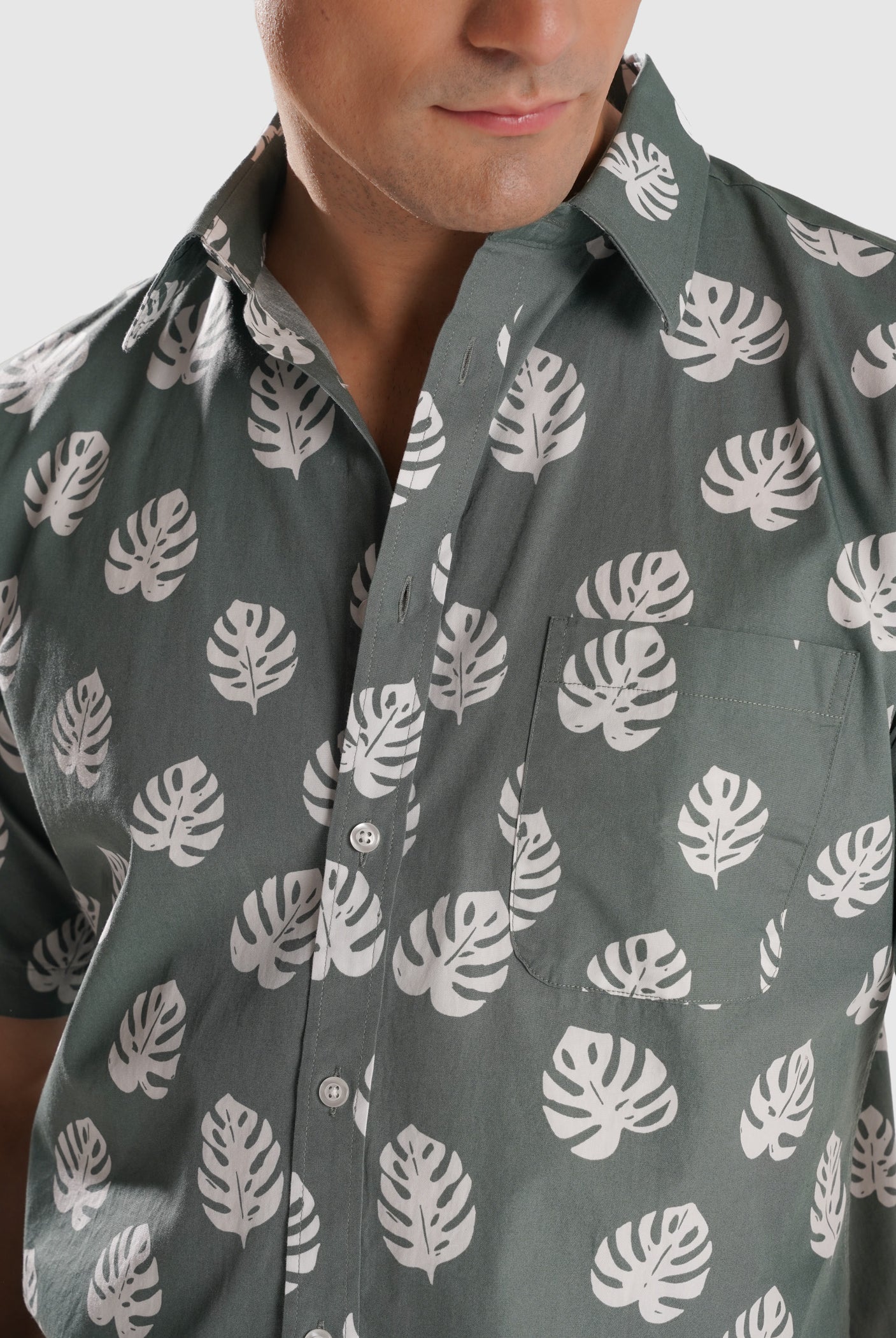 CAMISA VERDE MANGA CURTA REGULAR FIT MR. BLUE