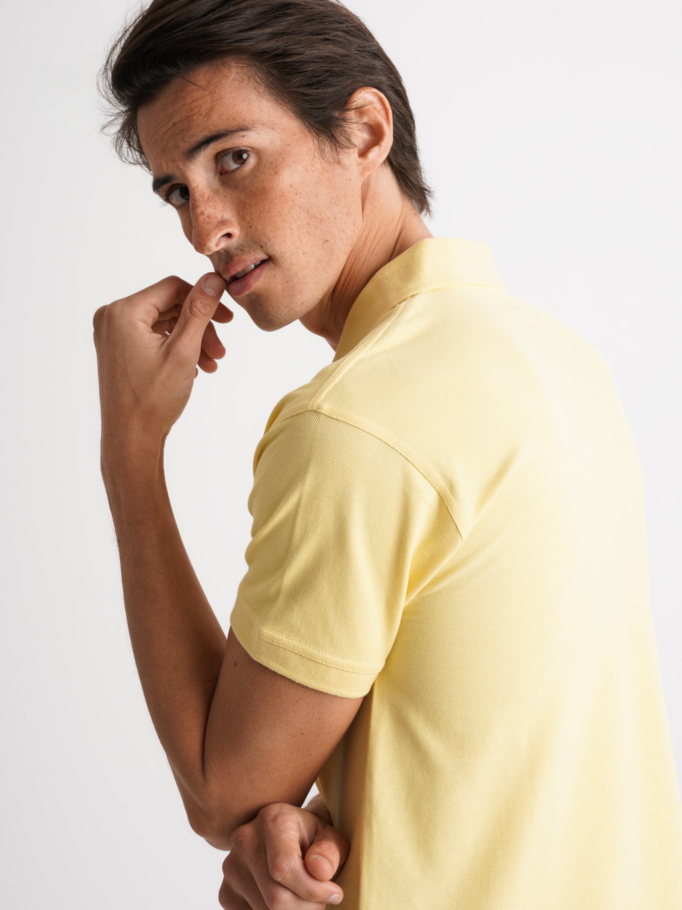 Mr. Blue Regular Fit Yellow Piquet Polo Shirt