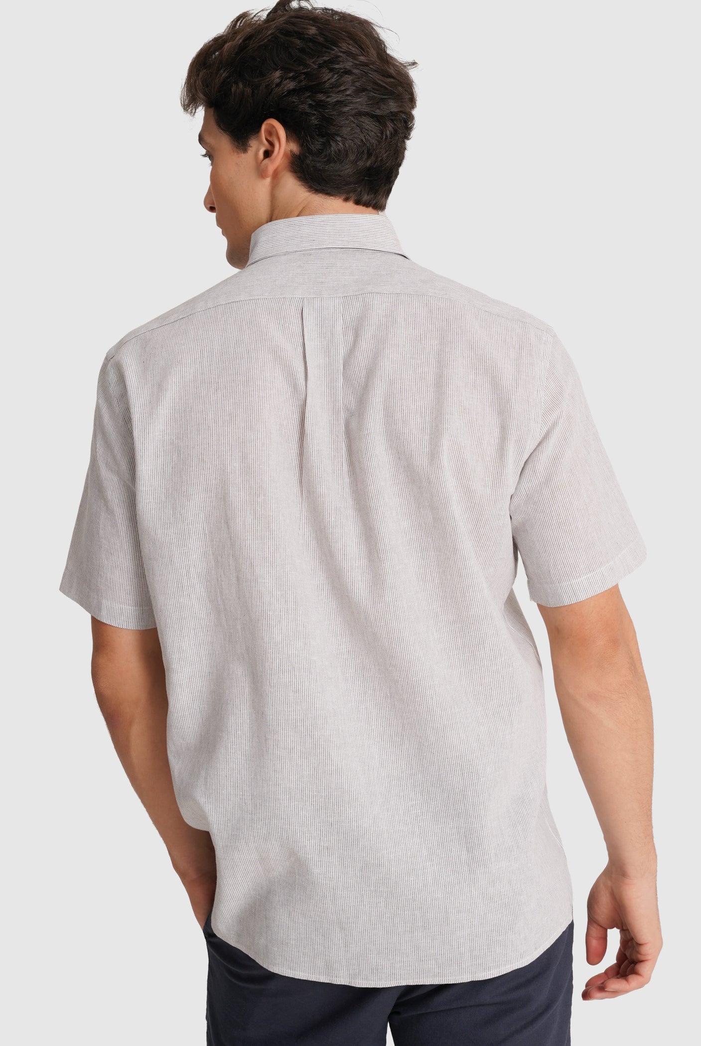 GRAY SHORT SLEEVE REGULAR FIT MR. BLUE