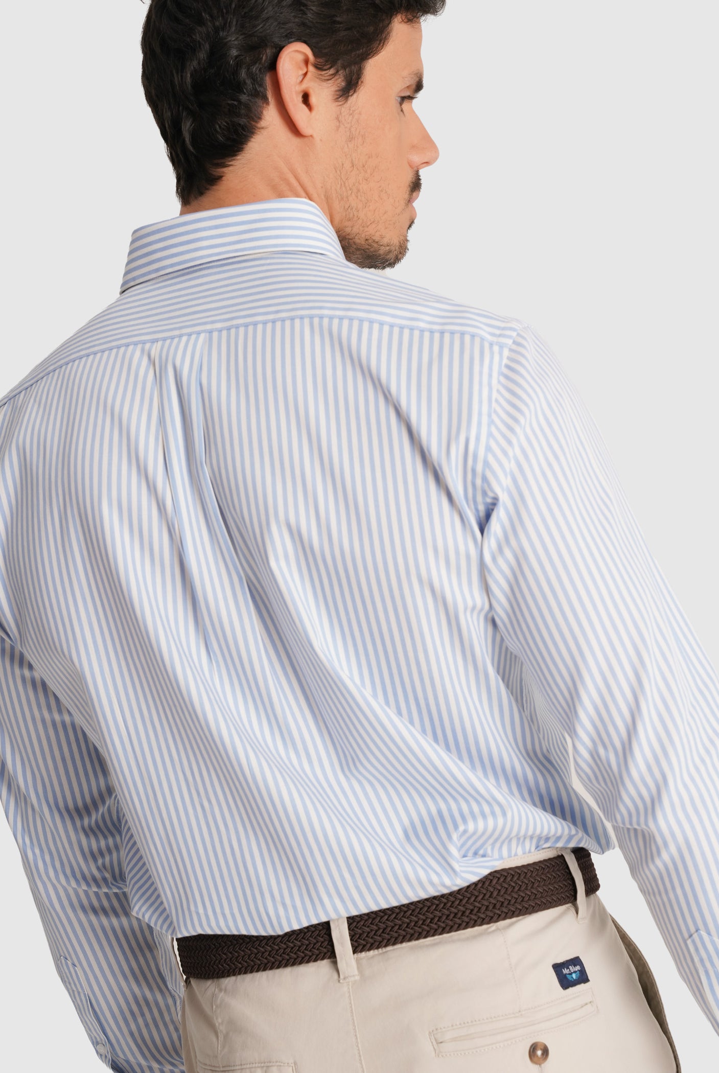CAMISA TWILL AZUL MANGA COMPRIDA REGULAR FIT MR. BLUE