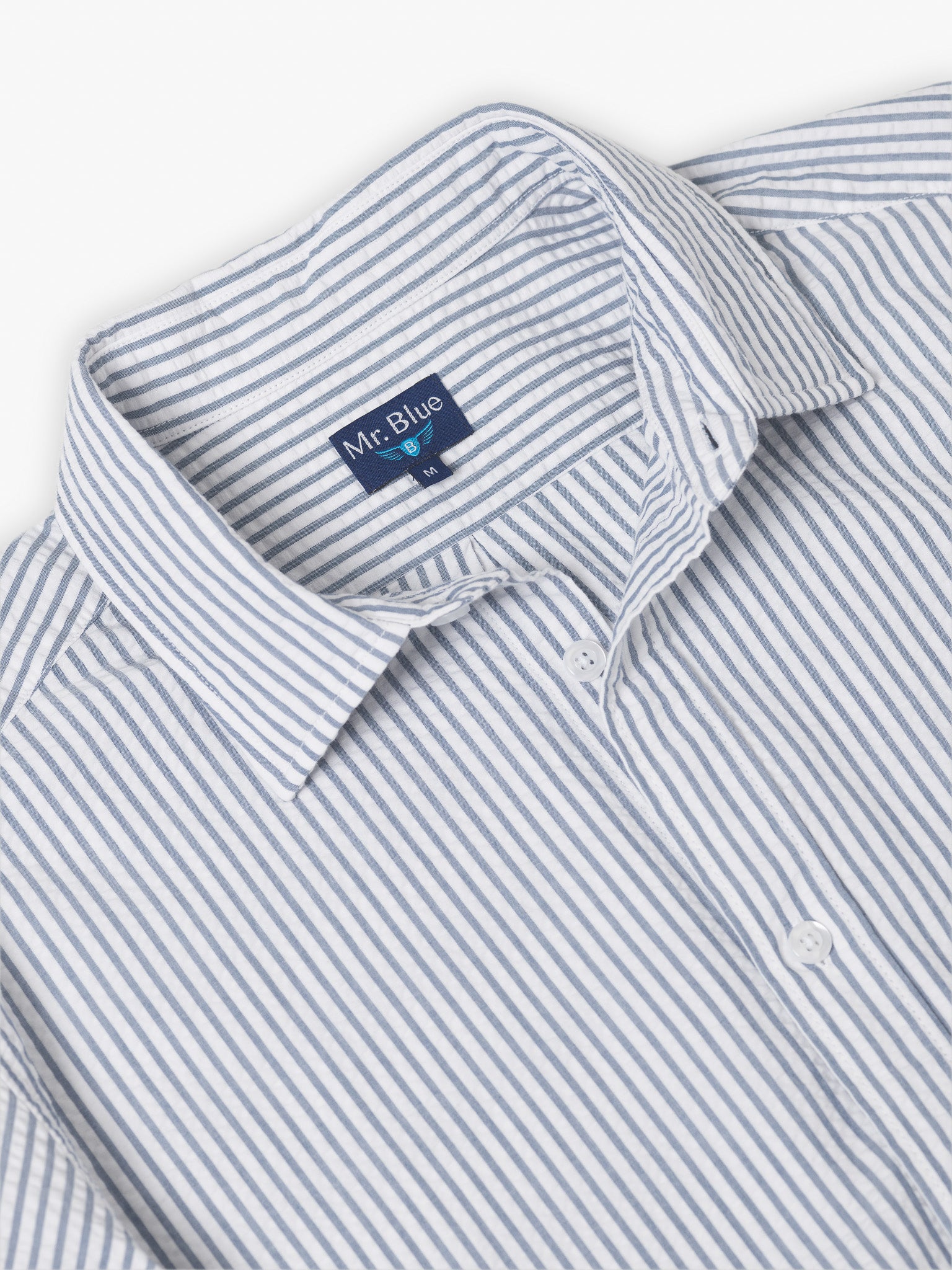 BLUE SHORT SLEEVE REGULAR FIT MR. BLUE