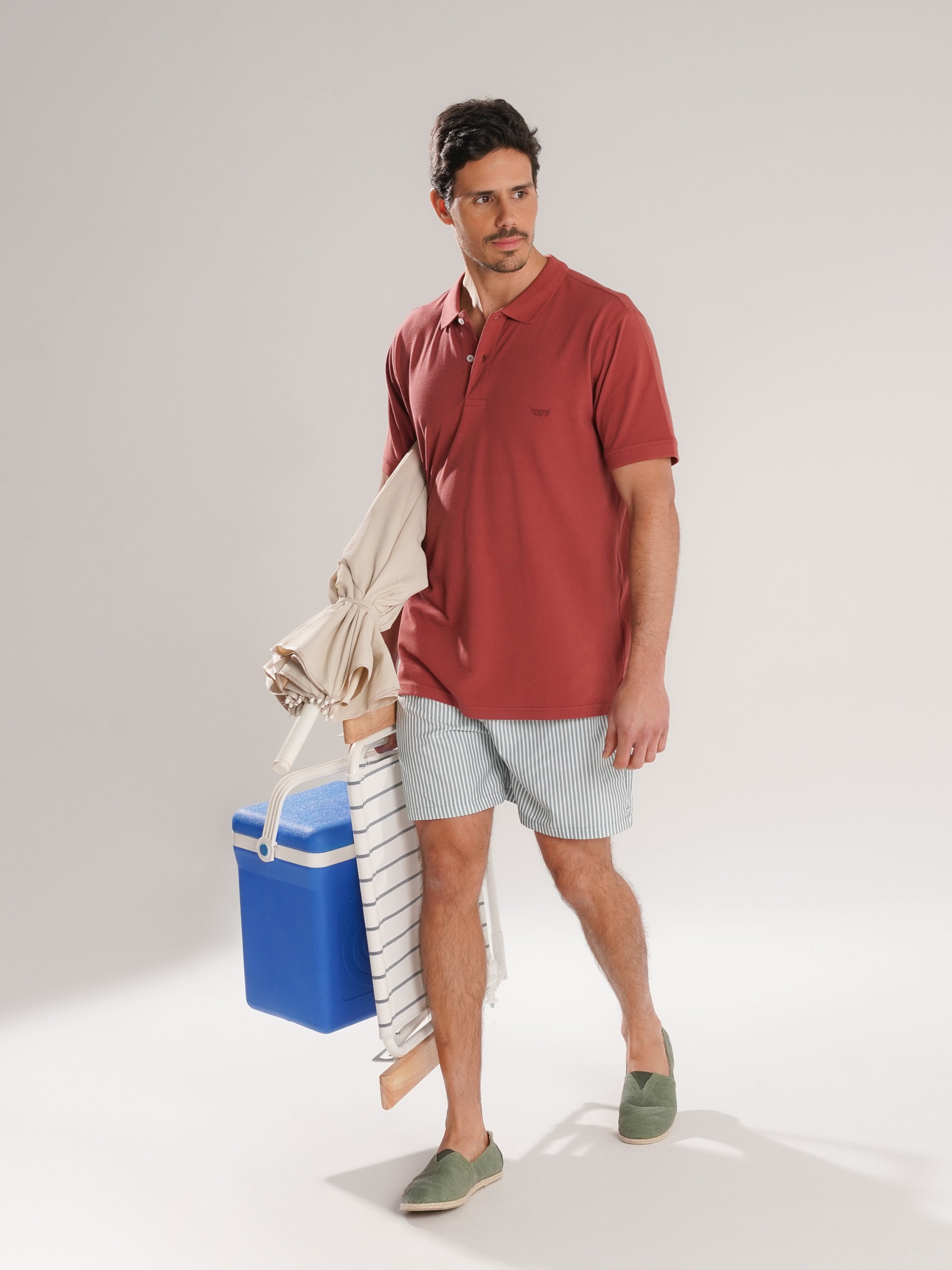 PIQUET PIQUET POLO SHORT SLEEVE TAILORED FIT MR. BLUE