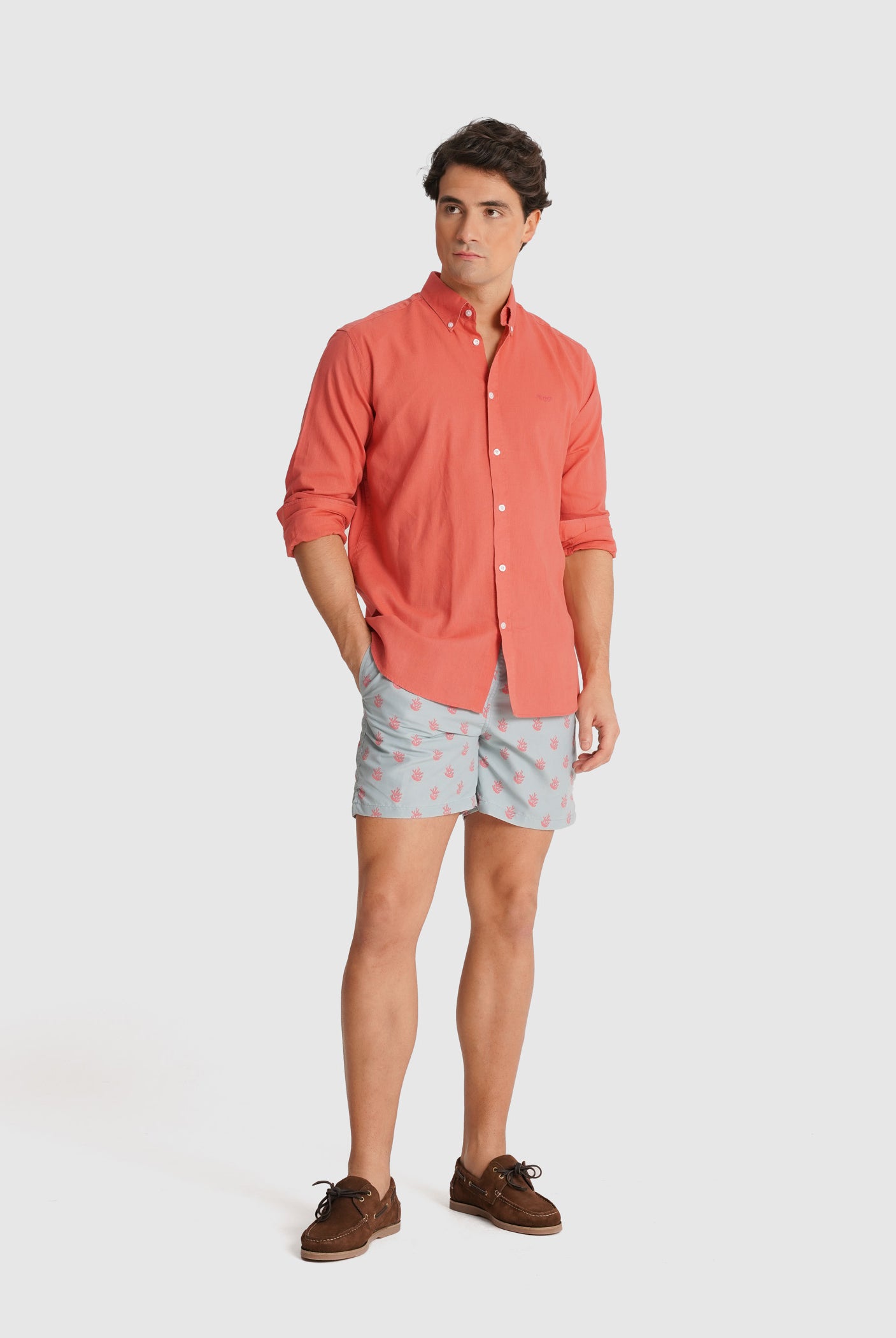 CAMISA ROSA MANGA COMPRIDA REGULAR FIT MR. BLUE