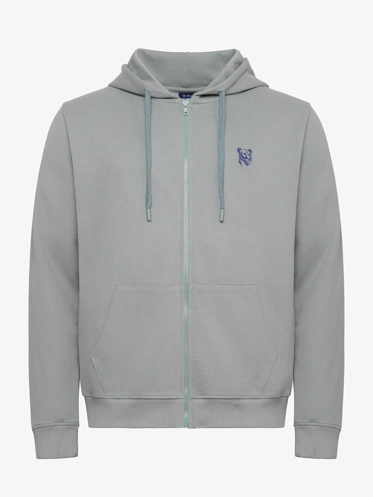 HOODIE ALGODÃO AZUL MANGA COMPRIDA REGULAR FIT MR. BLUE