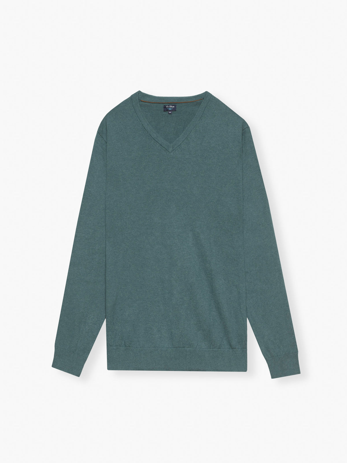 PULLOVER LÃ REGULAR FIT AZUL LISO MR. BLUE
