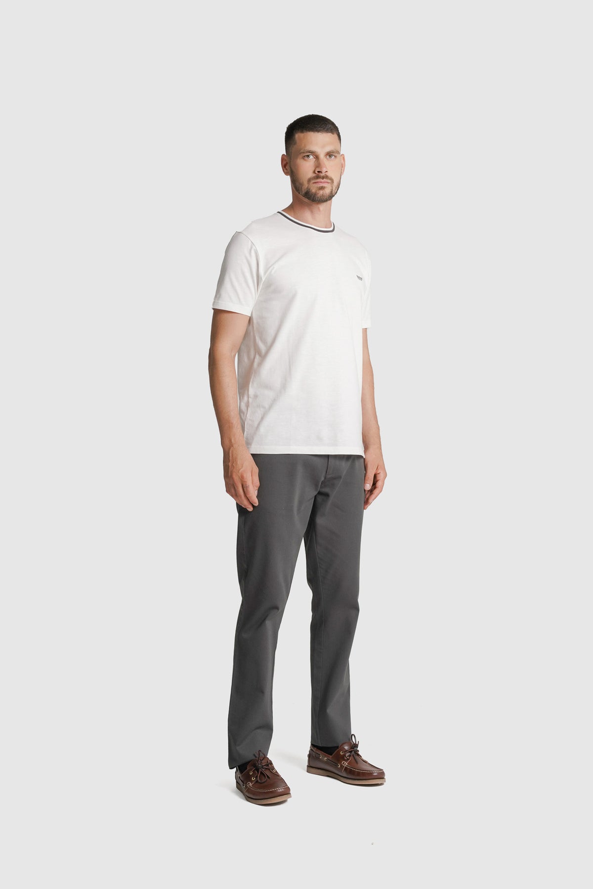 T-SHIRT ALGODÃO CRU LISA MR. BLUE